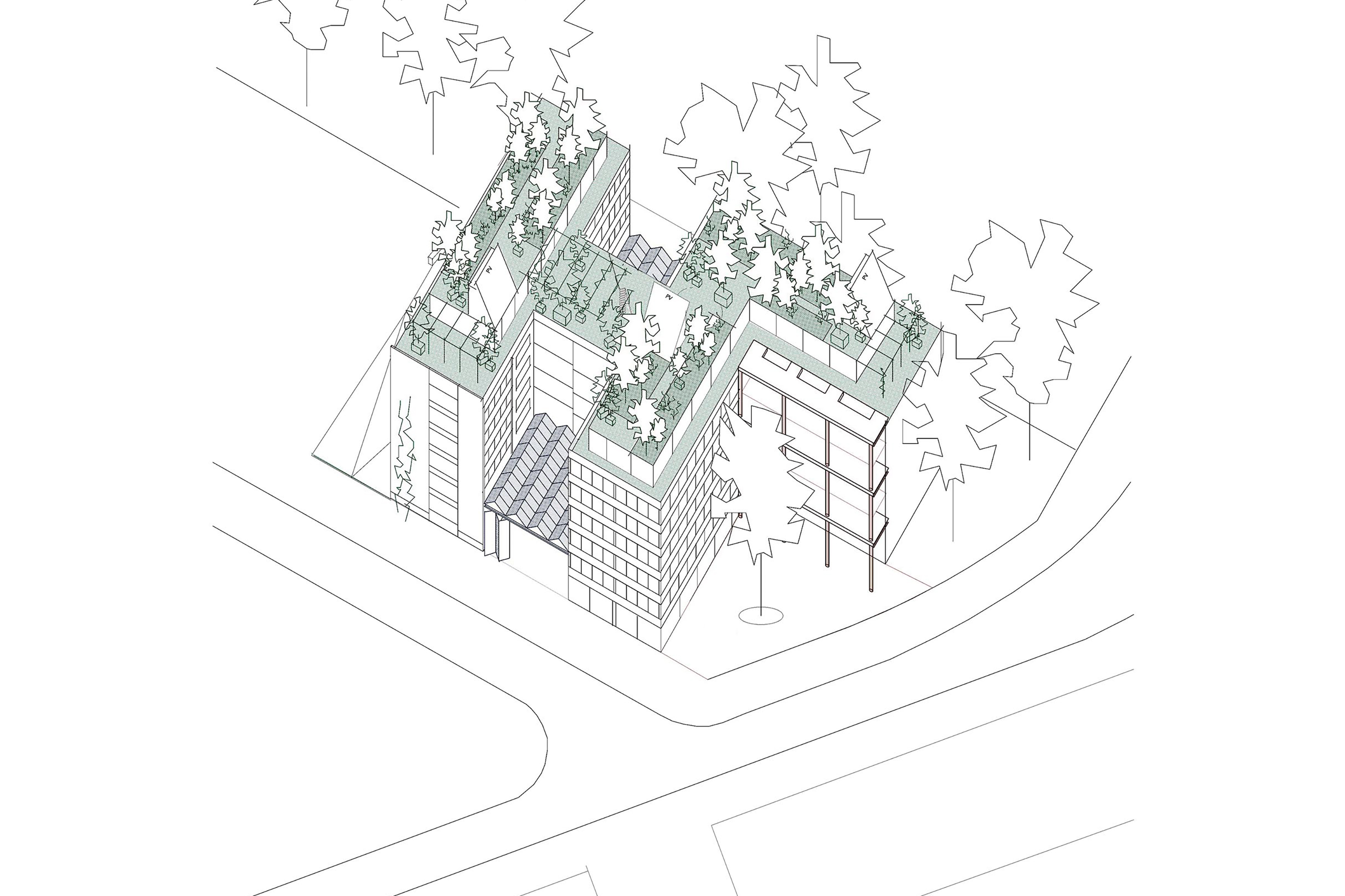 Siegerprojekt «ménage à trois»: Isometrie