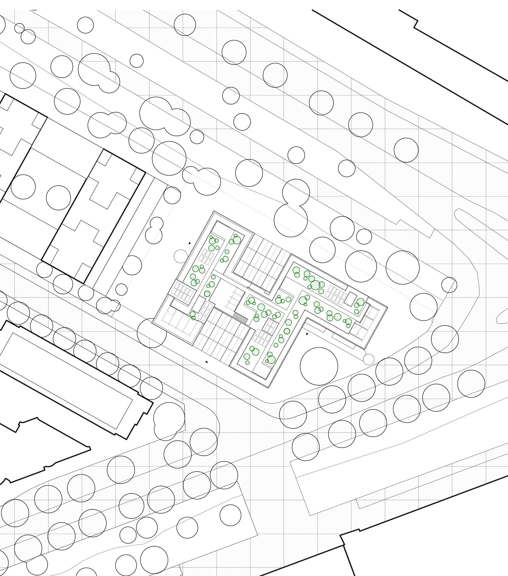 Siegerprojekt «ménage à trois»: Situation