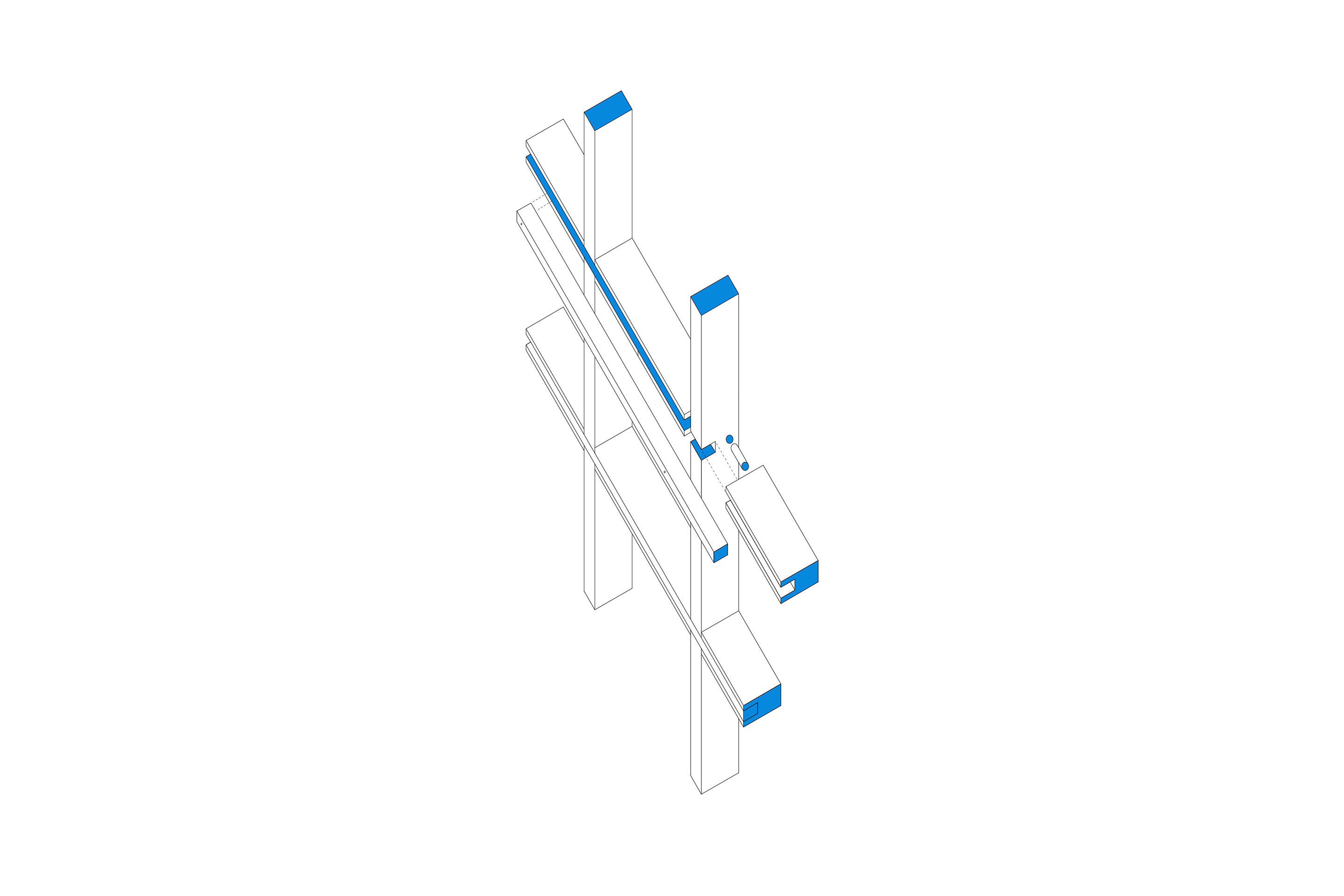 Nach japanischem Vorbild ist die Holzkonstruktion gesteckt und demontabel.