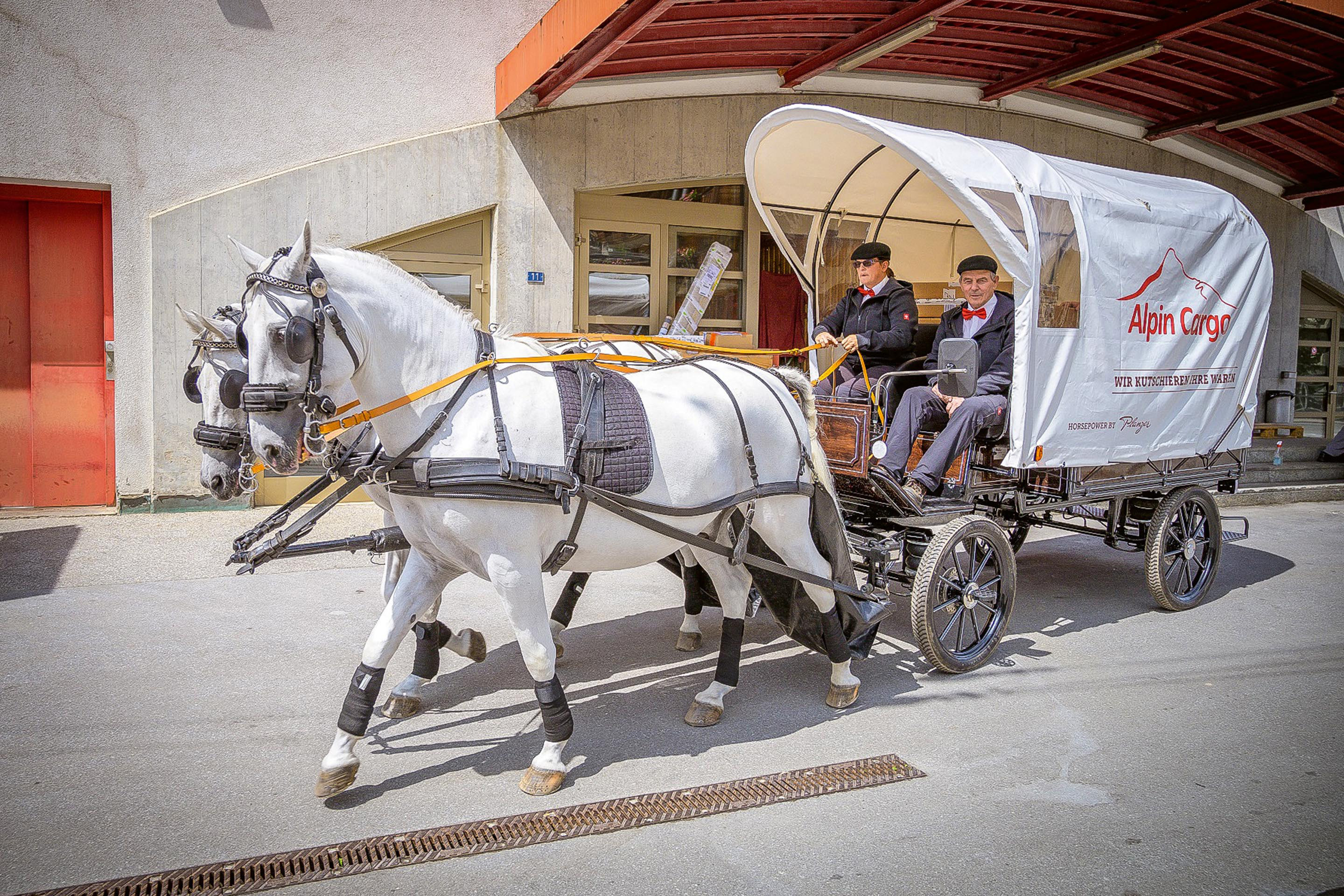 Autofreies Zermatt: In der seit jeher autofreien Gemeinde verkehrt seit 2019 wieder eine Postkutsche. Der regulatorische Eingriff (ausnahmsloses Fahrverbot für Motorfahrräder, andere einplätzige Fahrzeuge, fahrzeugähnliche Geräte mit Antriebshilfen, Motorräder sowie Personen- und Gesellschaftswagen) zeigt, dass sich eine Gemeinde mit knapp 6000 Einwohnerinnen und Einwohnern und rund 2 Mio. Logiernächten pro Saison auf der letzten Meile emissionsfrei versorgen lässt.
