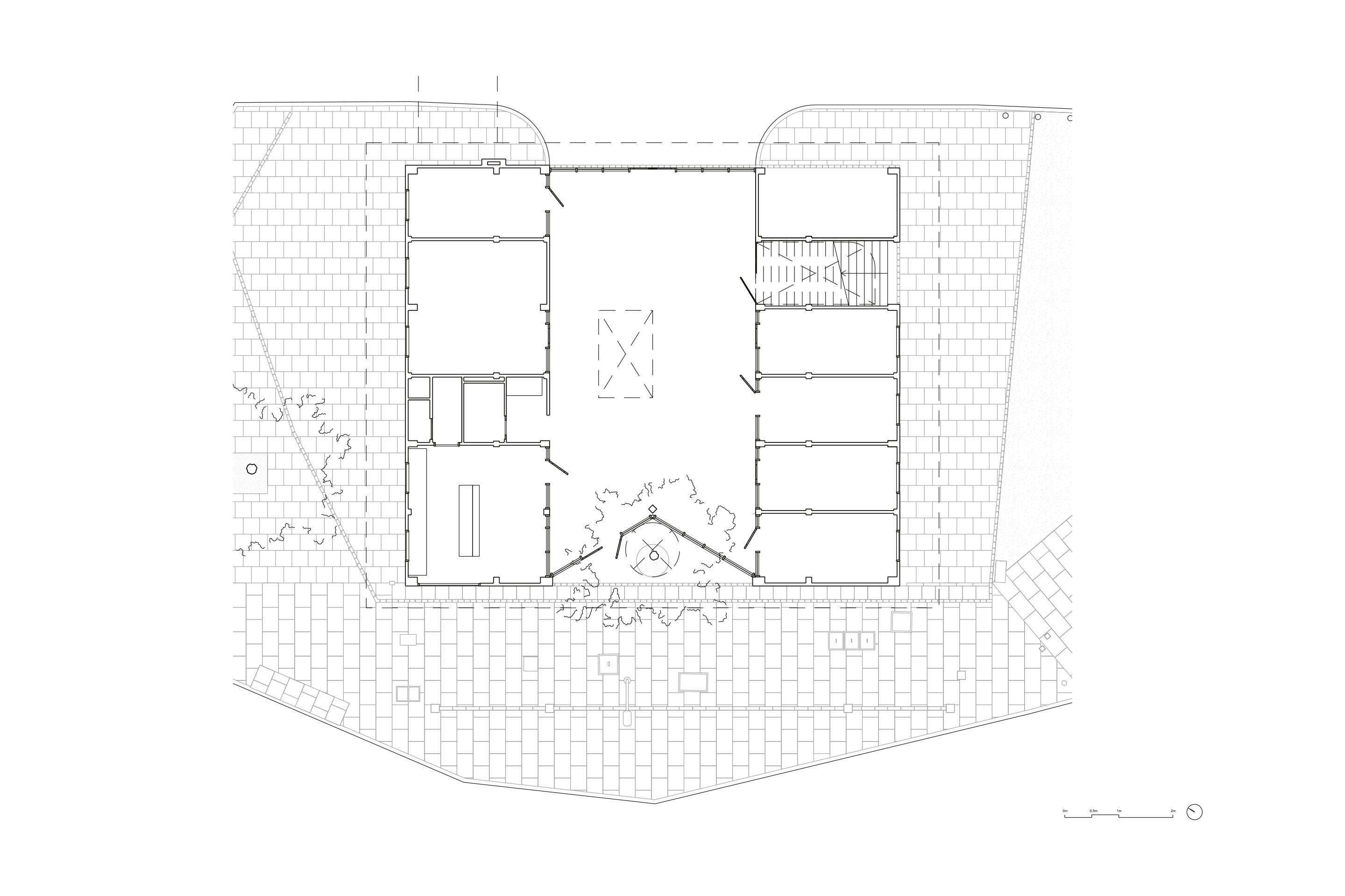 Sanchez Benton architects, Peveril gardens and Studios, Londra, 2021. Piante dei due livelli.