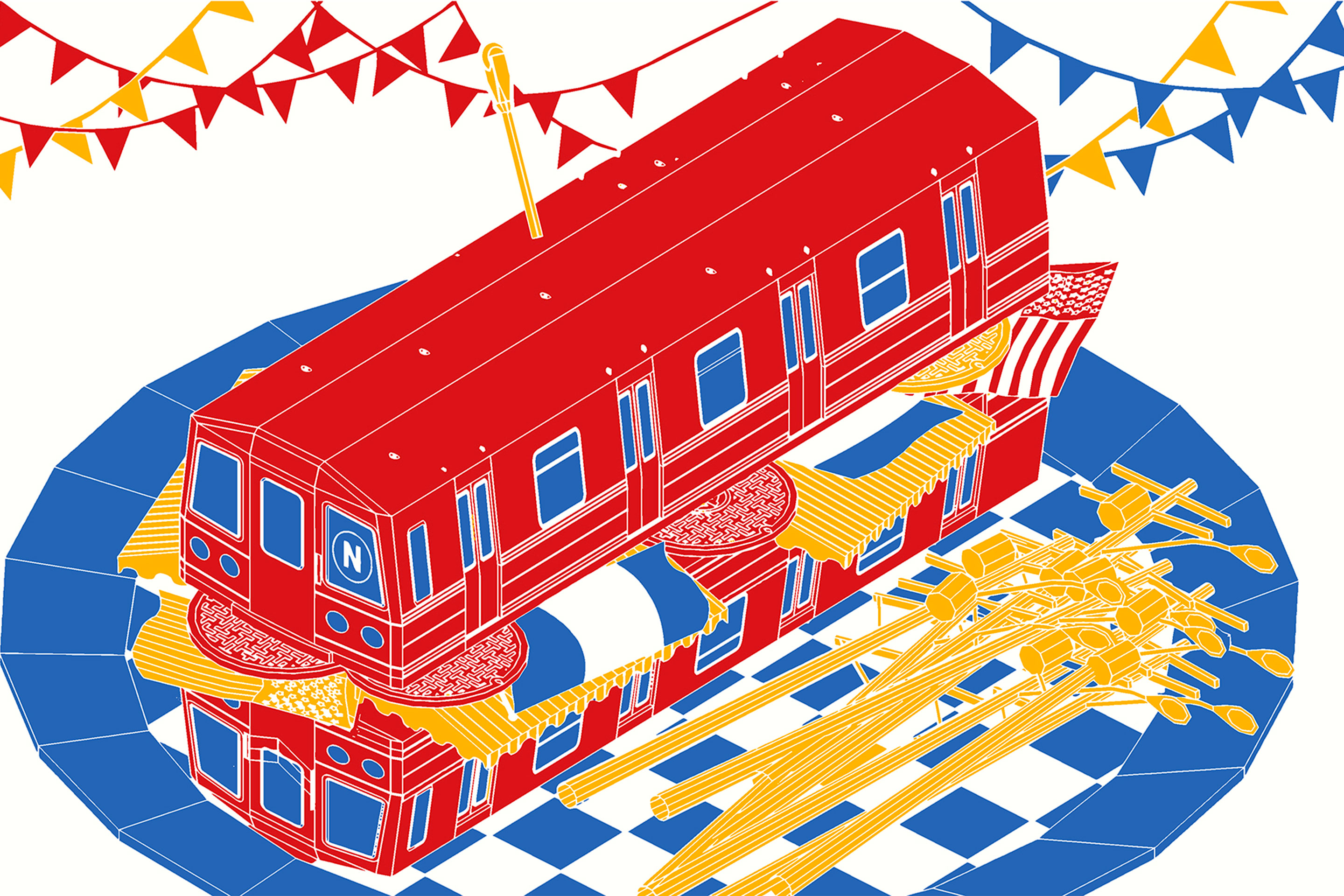 Made With Love: Subway Sandwich. 2022. Digital drawing