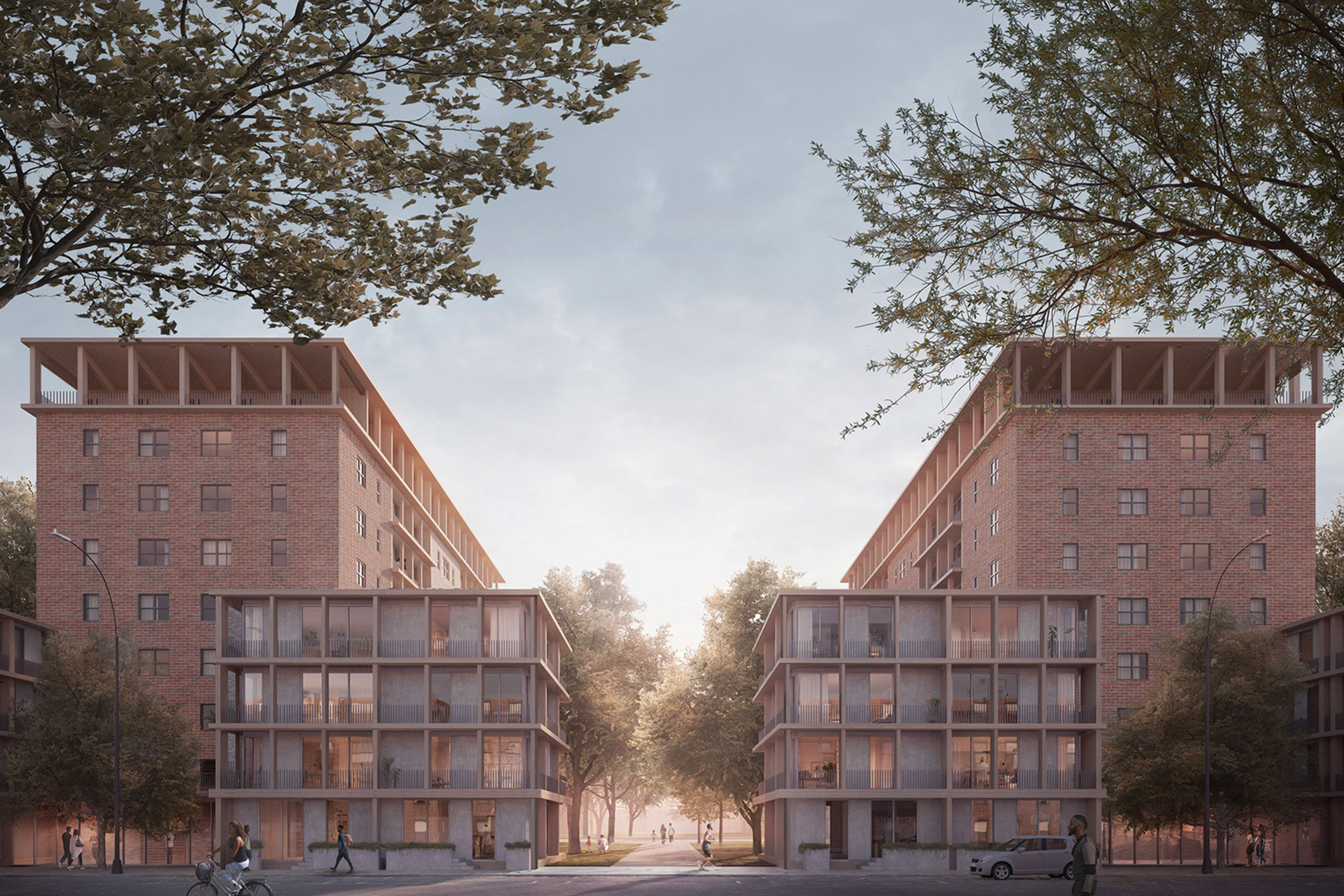 Scalable Solutions for NYCHA. 2019-present. Renovation and Extension for the NYCHA Cooper Park Houses, Brooklyn, NY.
