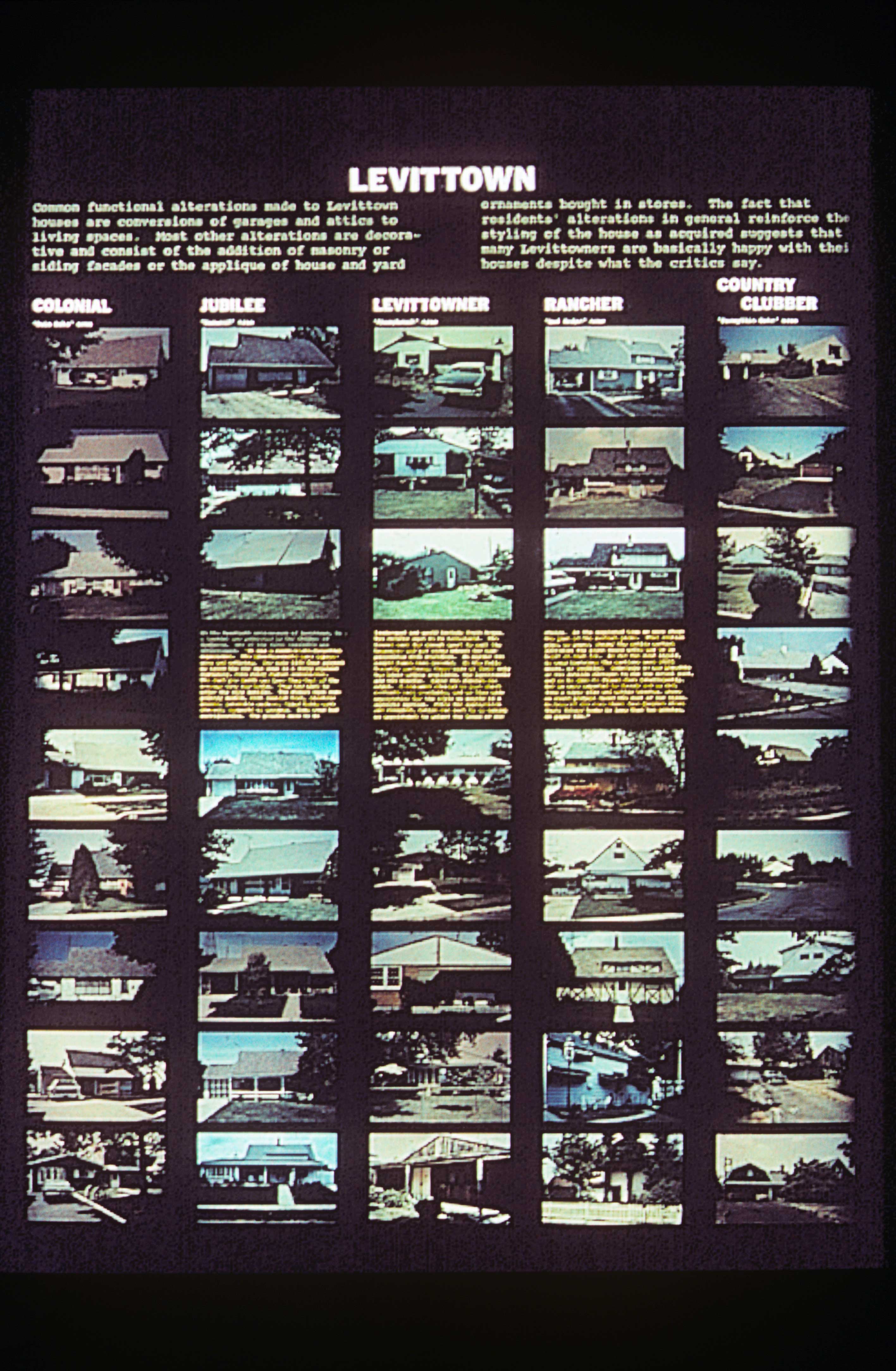 Learning from Levittown, Yale University, 1970