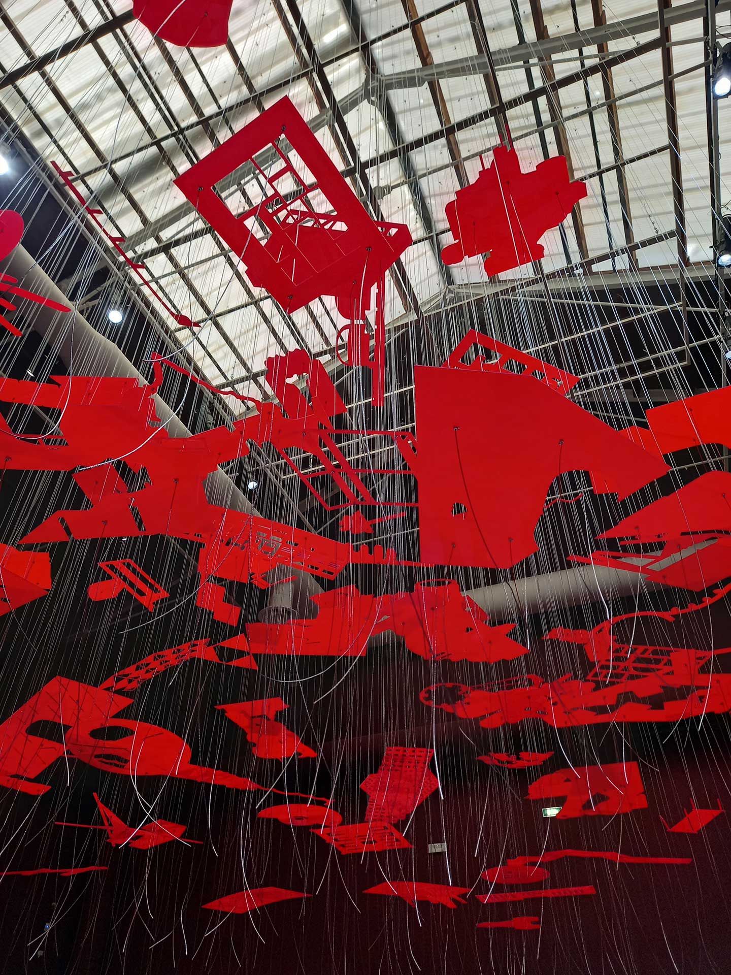 Leslie Lokko, installazione nel Padiglione centrale dei Giardini della Biennale.