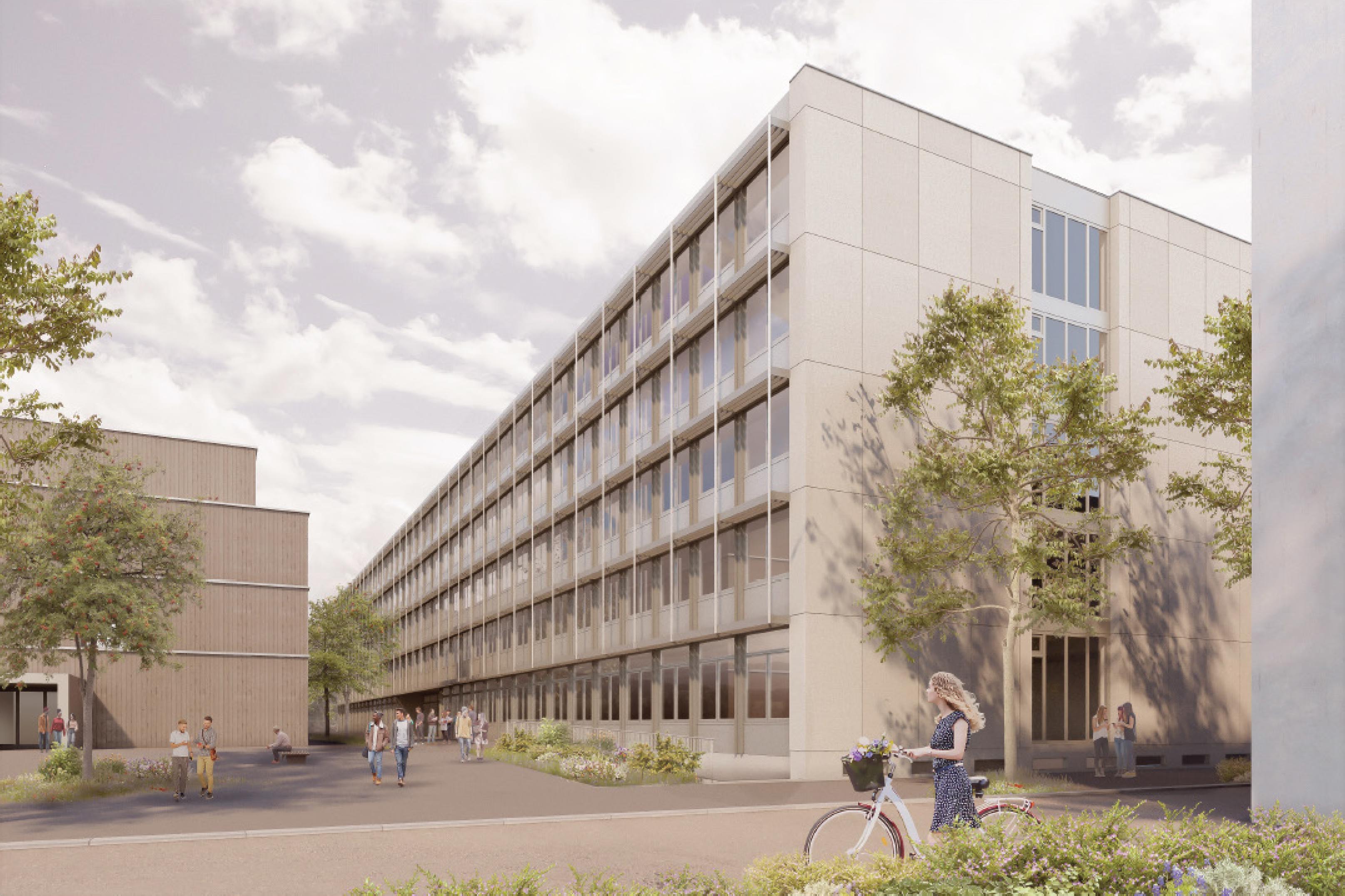 « Orange mécanique » - 2e rang/2e prix © Cyrille Fasel Architecte, Fribourg