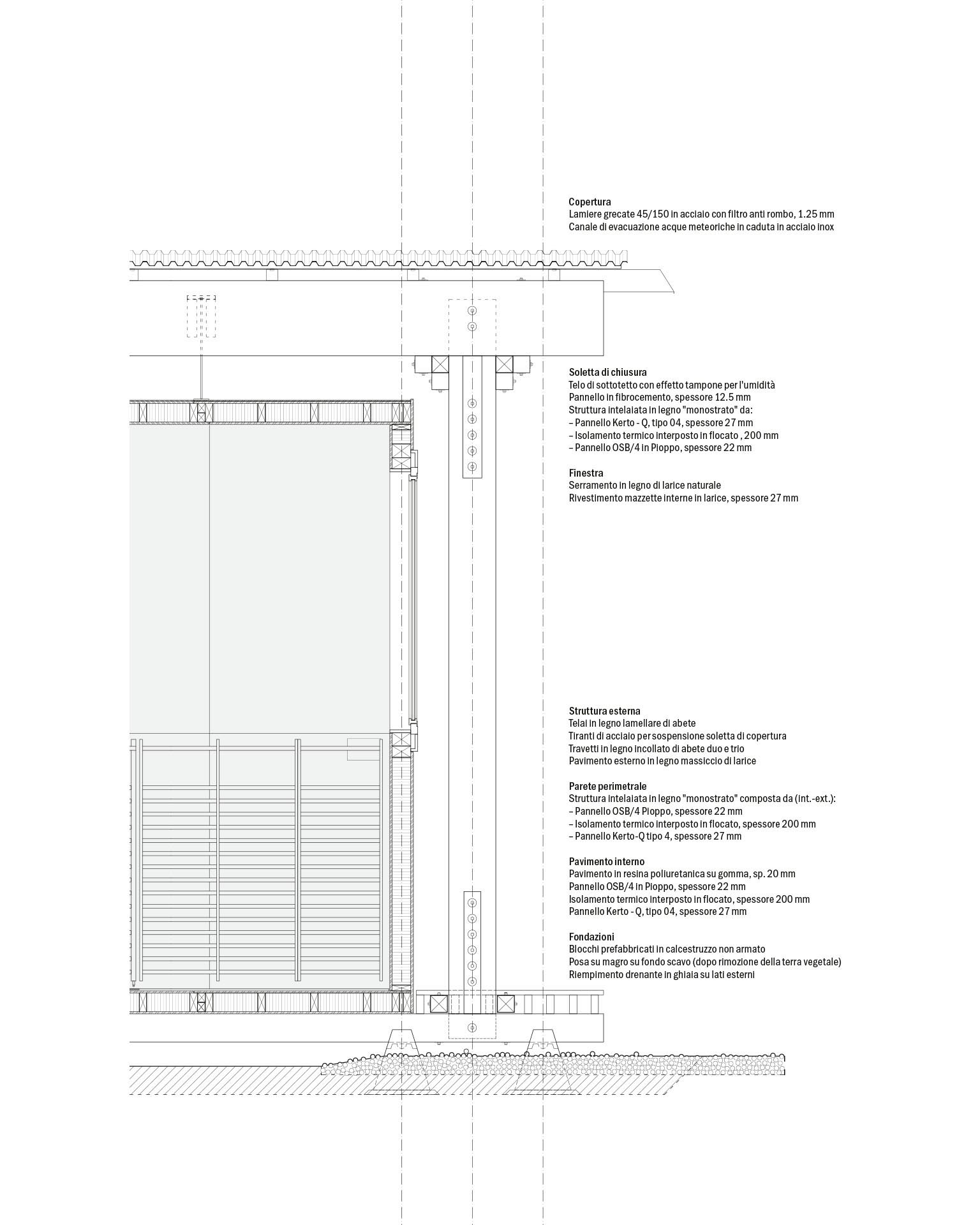 Sezione costruttiva.