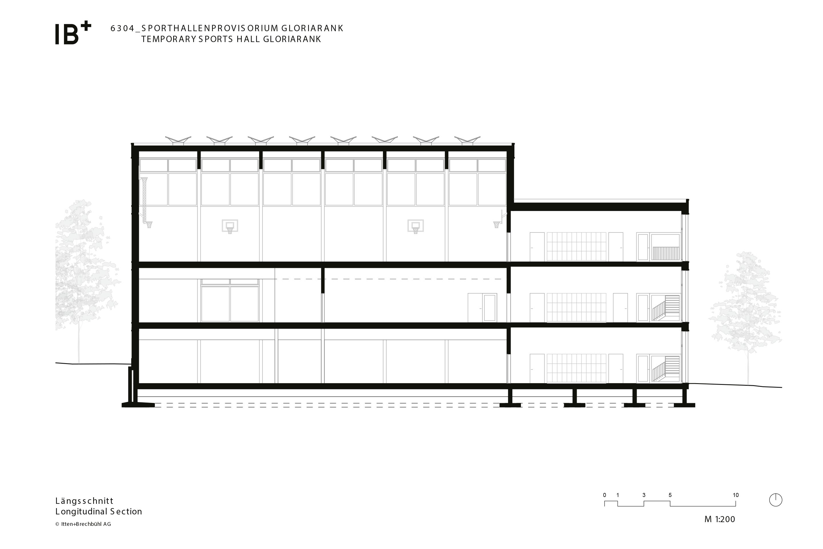 Sezione longitudinale.