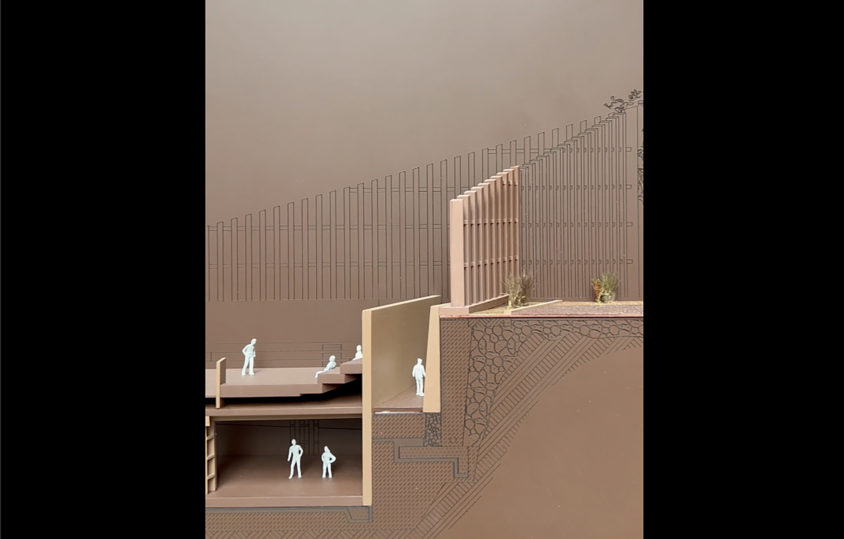 Atelier Masōmī, vidéos, dessins et maquettes (Section Force Majeure, Pavillon Centrale).