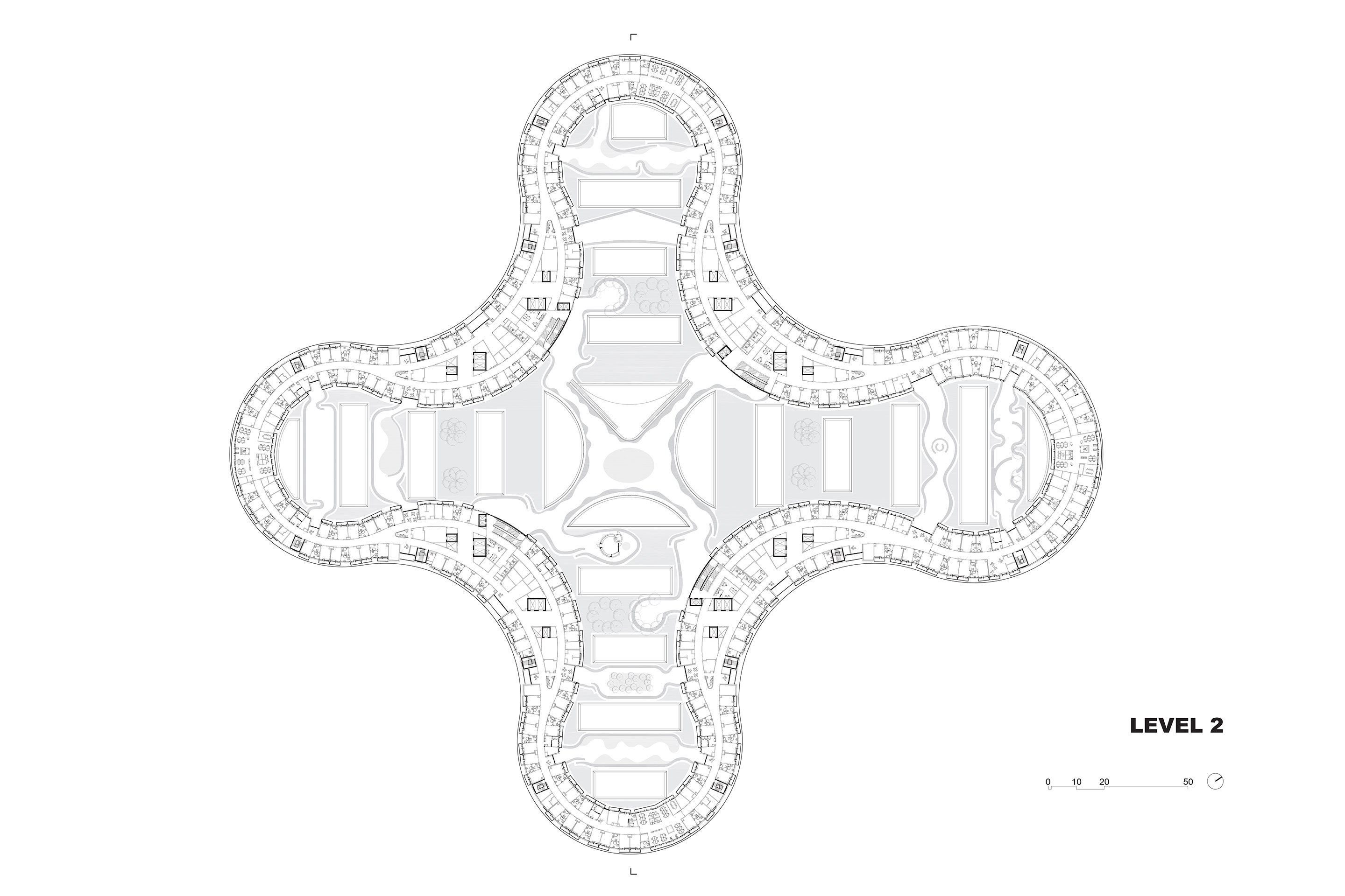 Herzog &amp; de Meuron: New North Zealand Hospital, Hillerød, 2013 bis voraussichtlich 2024