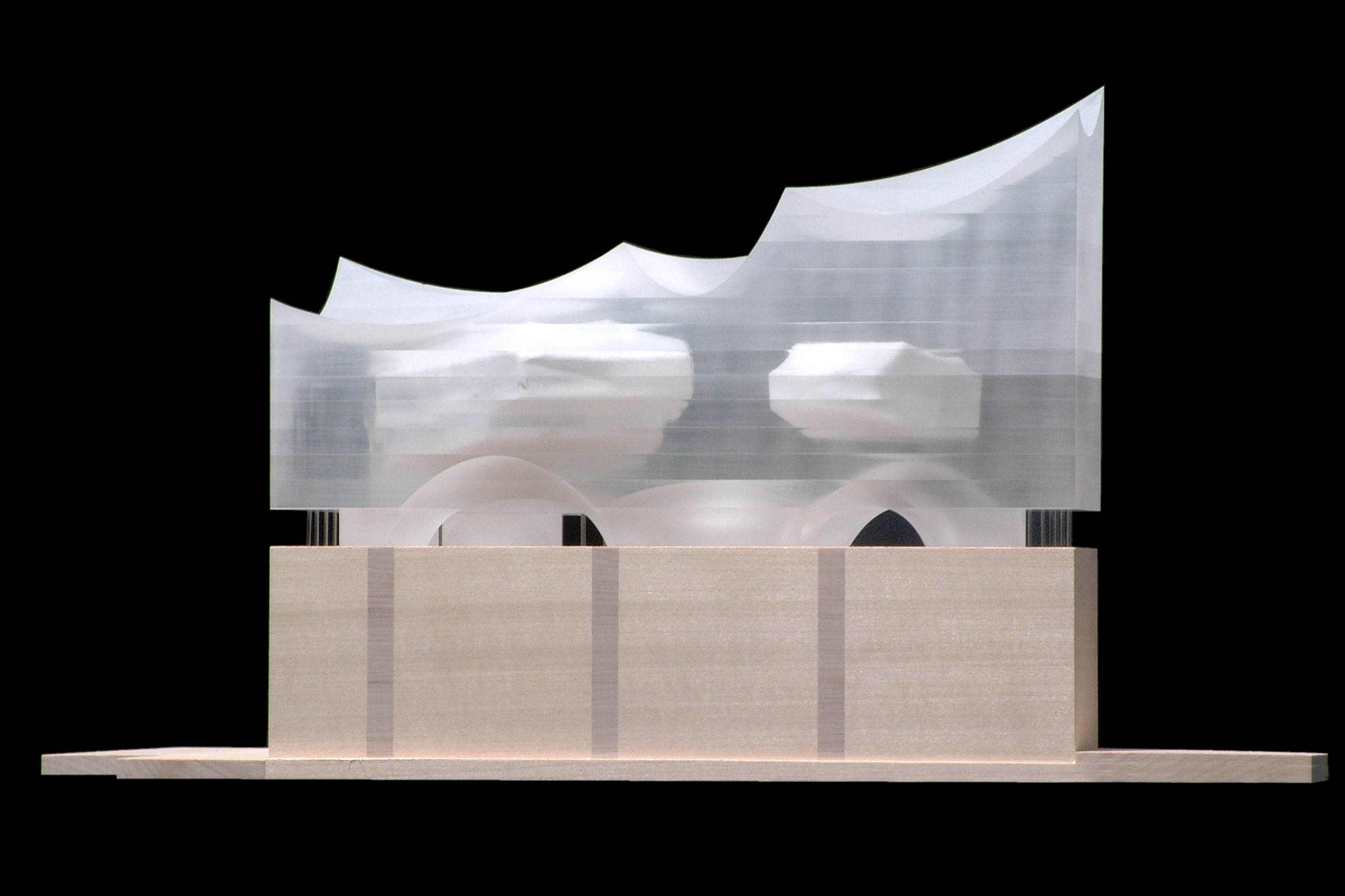 Herzog &amp; de Meuron: Modell der Elbphilharmonie Hamburg, 2001–16