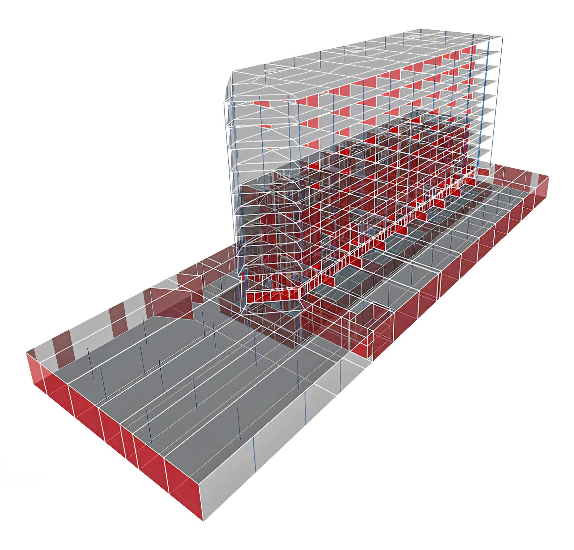Modèle 3D de l’immeuble Saphir.