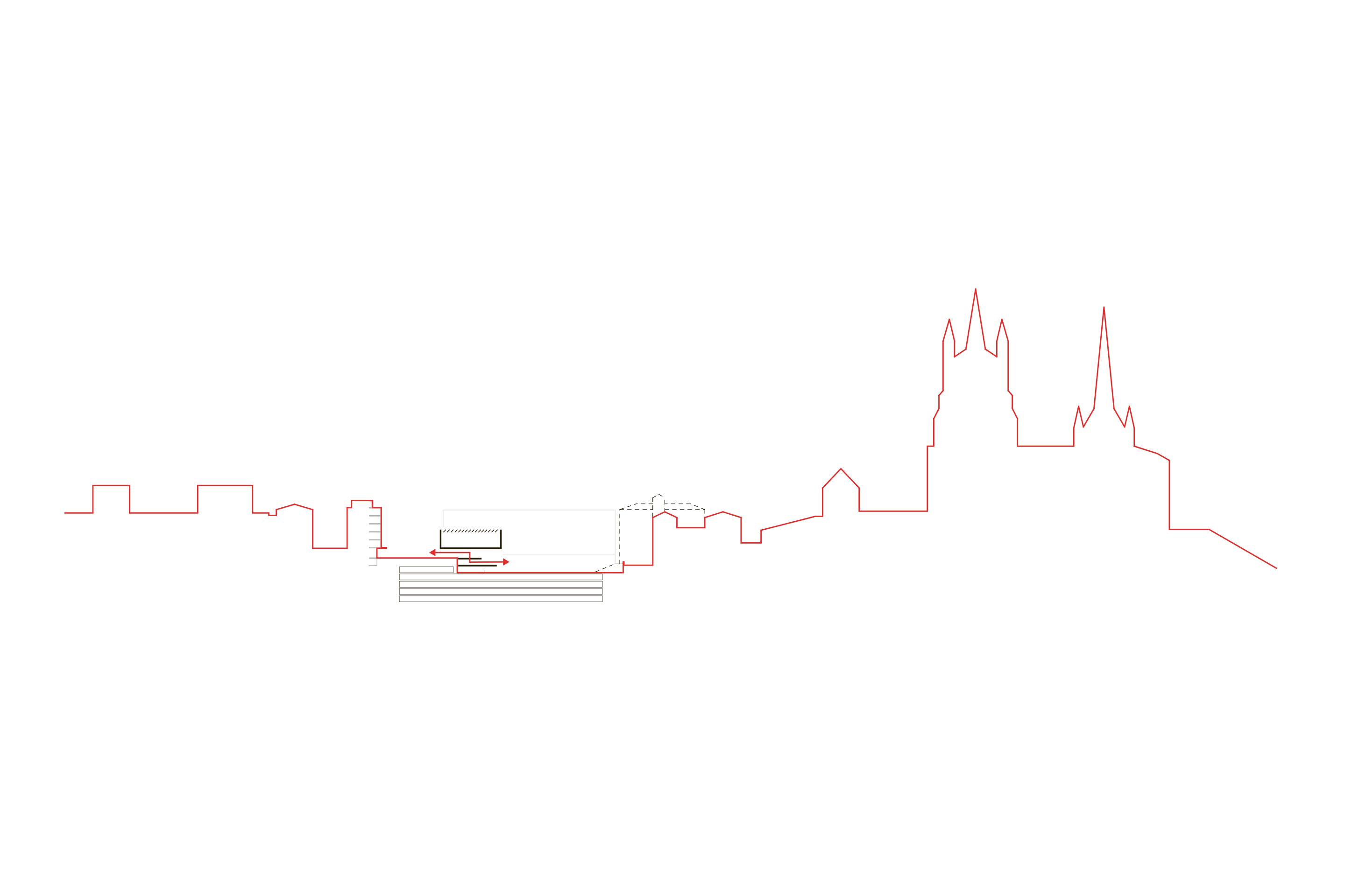En 2009, poursuivant la réflexion du contre-projet «Grand Rumine», le groupement RSVP (Jean-Lou Rivier, Blaise Sahy) soumet un projet intitulé «Musée-Cité». Le nouveau musée serait juché sur l’entrée du parking souterrain de la place de la Riponne, refermant la place mal aimée des Lausannois. Le volume oblong serait doté d’une grande salle éclairée zénithalement. Bien que jugé favorablement par la commission, le site est écarté au profit de la halle ferroviaire.
