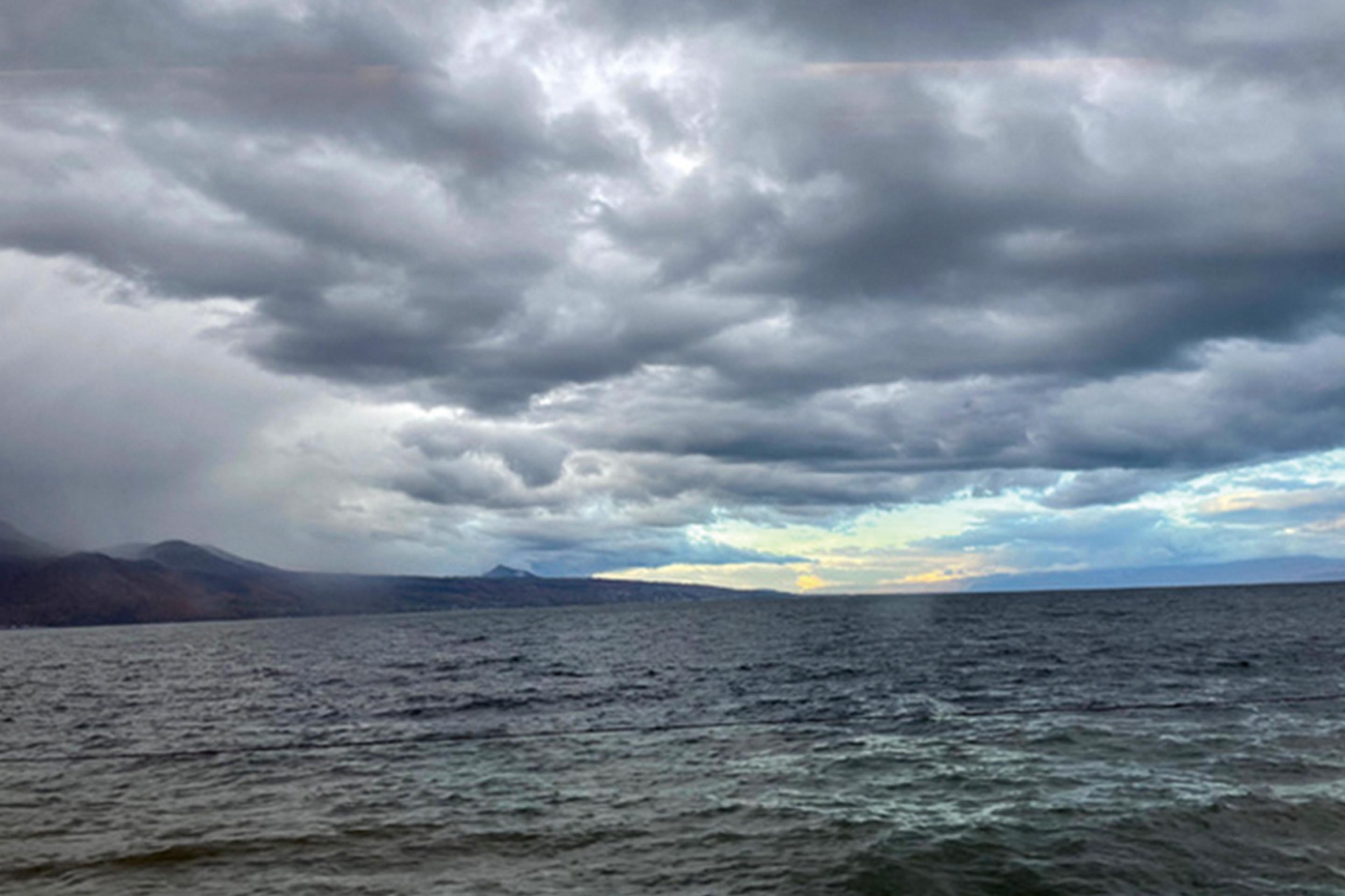 Il lago a Cheseaux, nei pressi della Petite maison di Le Corbusier.