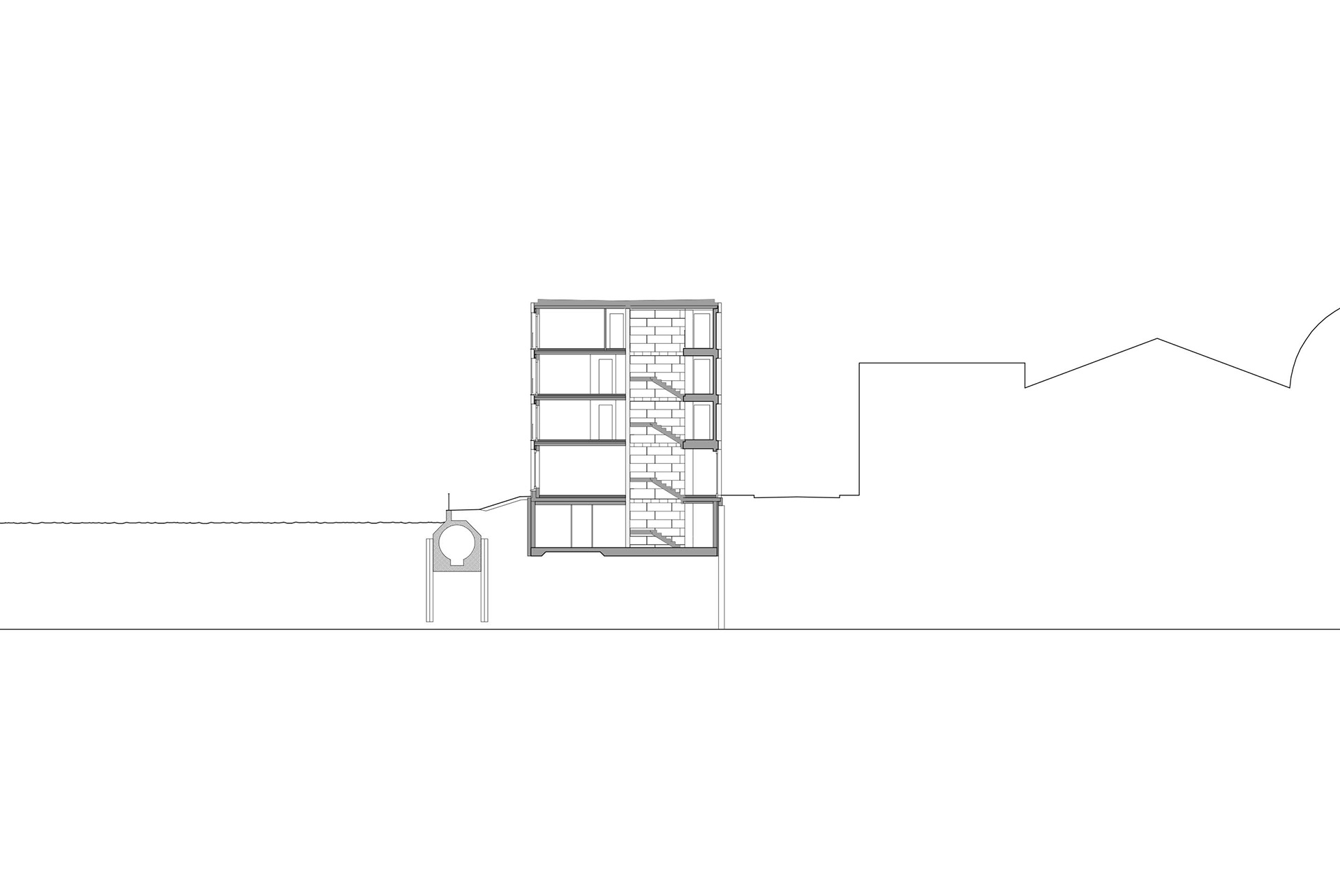 Sezione trasversale.