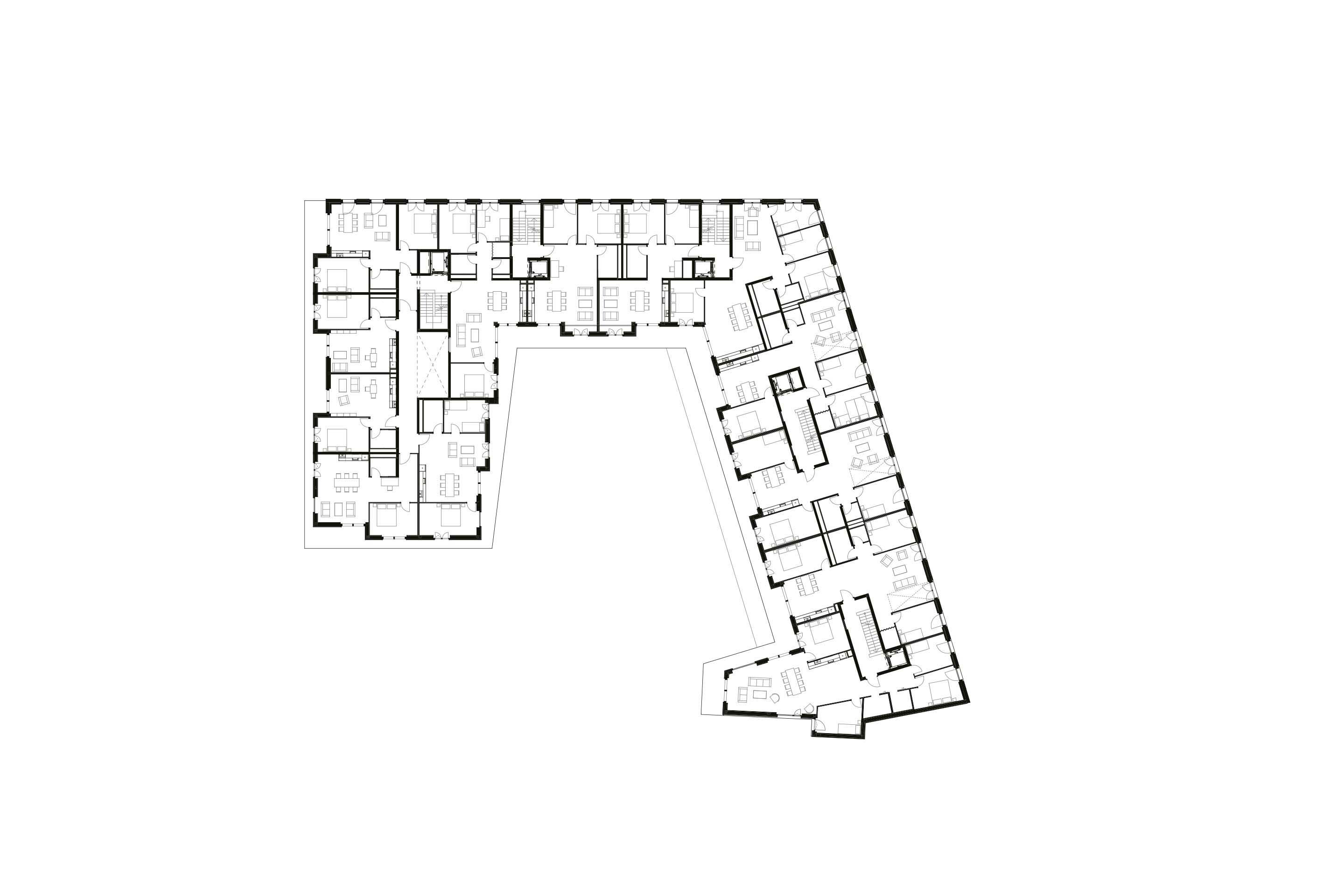 Pianta piano secondo.