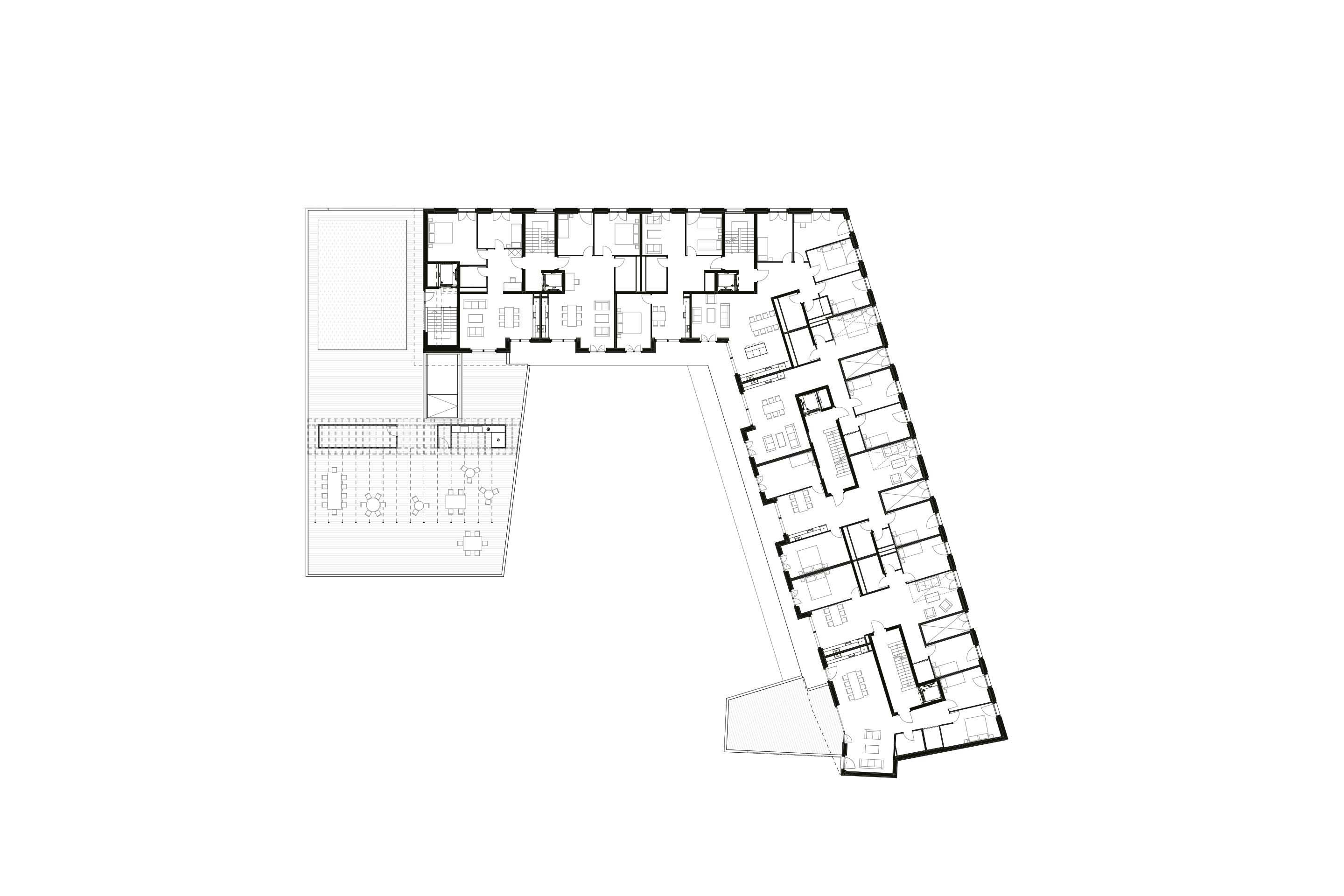 Pianta piano quinto.