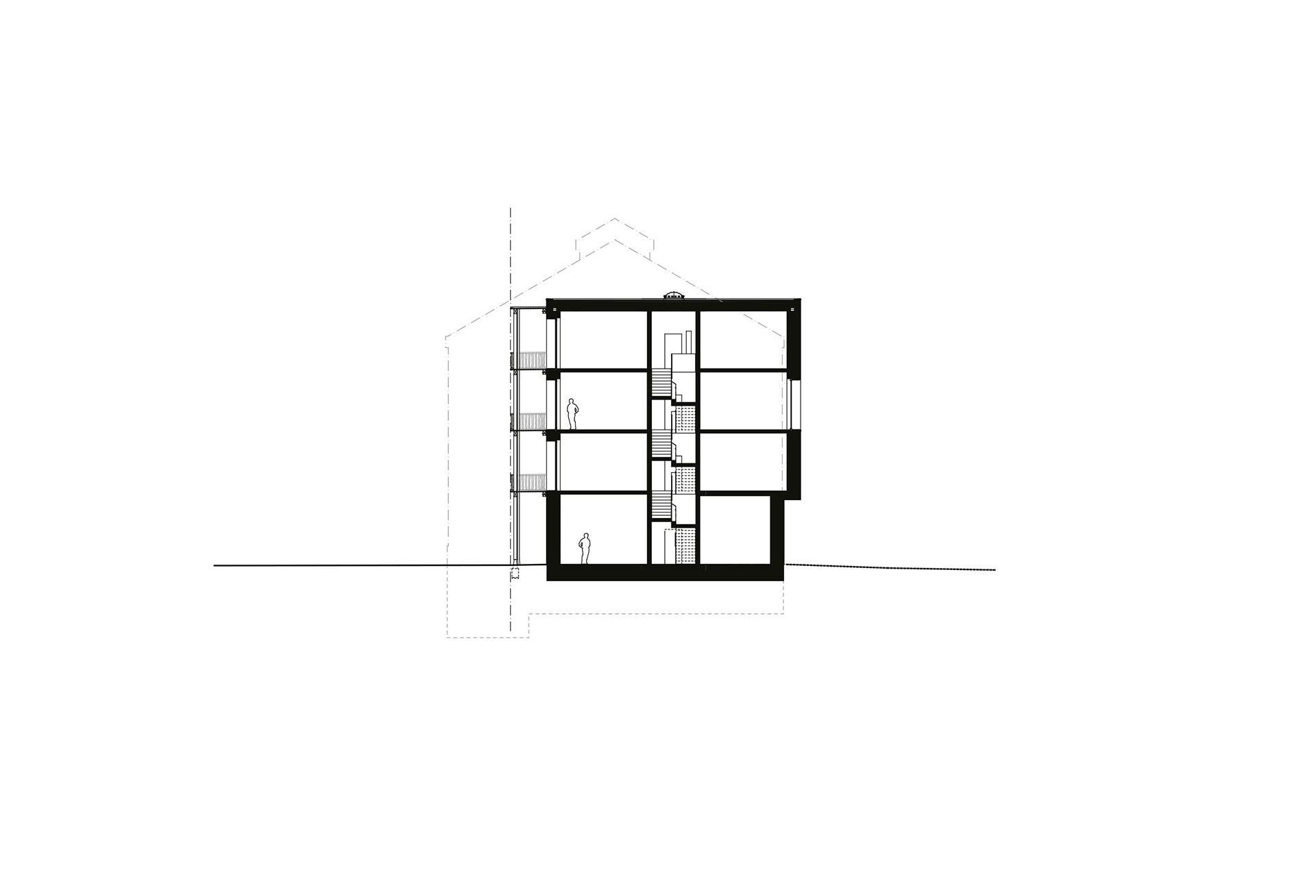 Sezione trasversale.