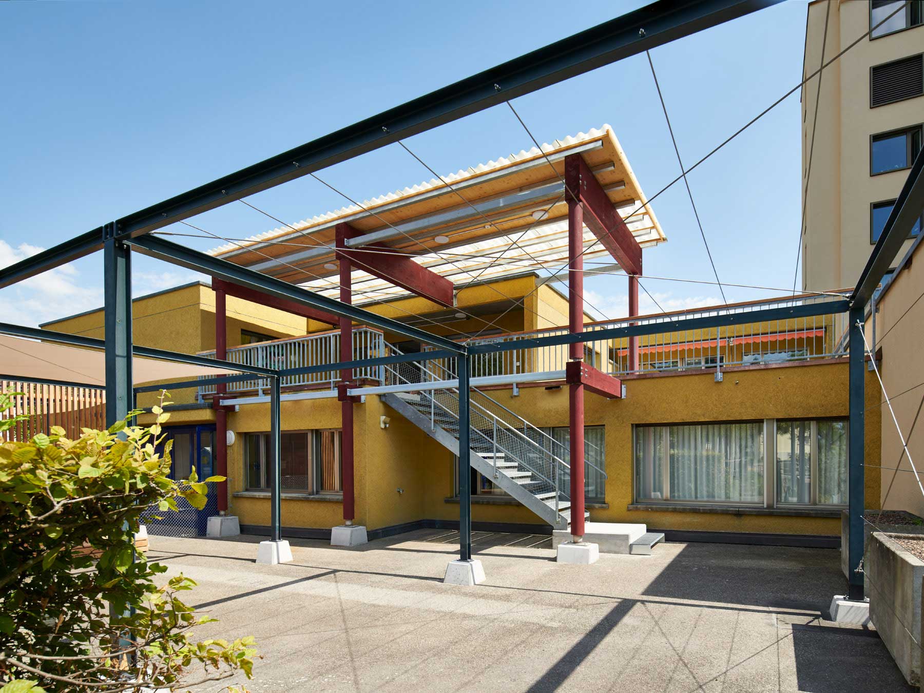 Kindergarten Mööslistrasse Zürich Aussenansicht