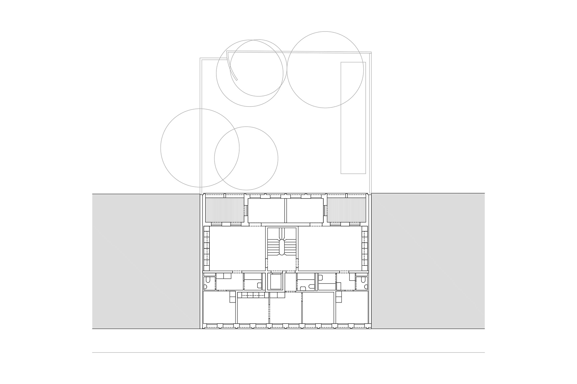 Plan de la surélévation.