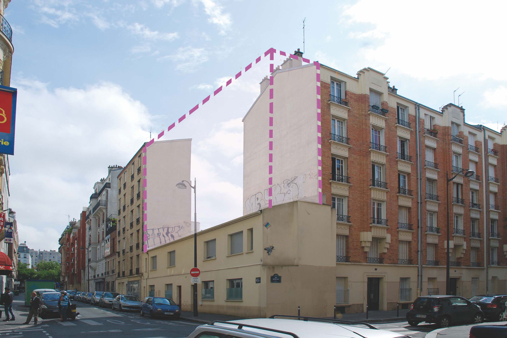 Loi ALUR (2014) en France: l’intérêt de la suppression du coefficient d’occupation des sols de la loi ALUR a justement été de ne pas modifier les gabarits des bâtiments, qui restent donc valables et cohérents par rapport aux largeurs de rue, tout en offrant un potentiel de foncier aérien nouveau – et considérable.