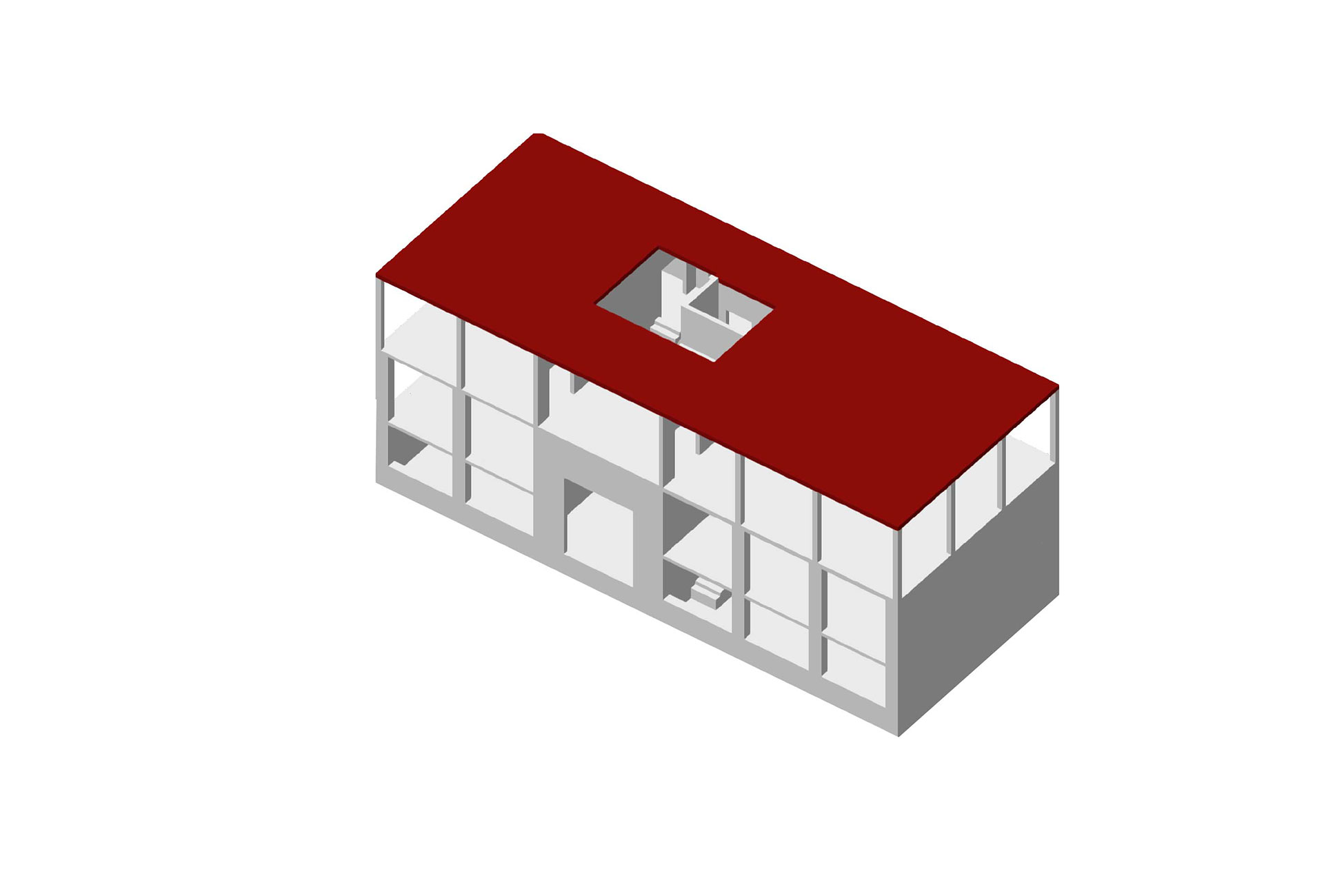 Phases de chantier: ajout de deux étages en dalles sur poteaux BA.