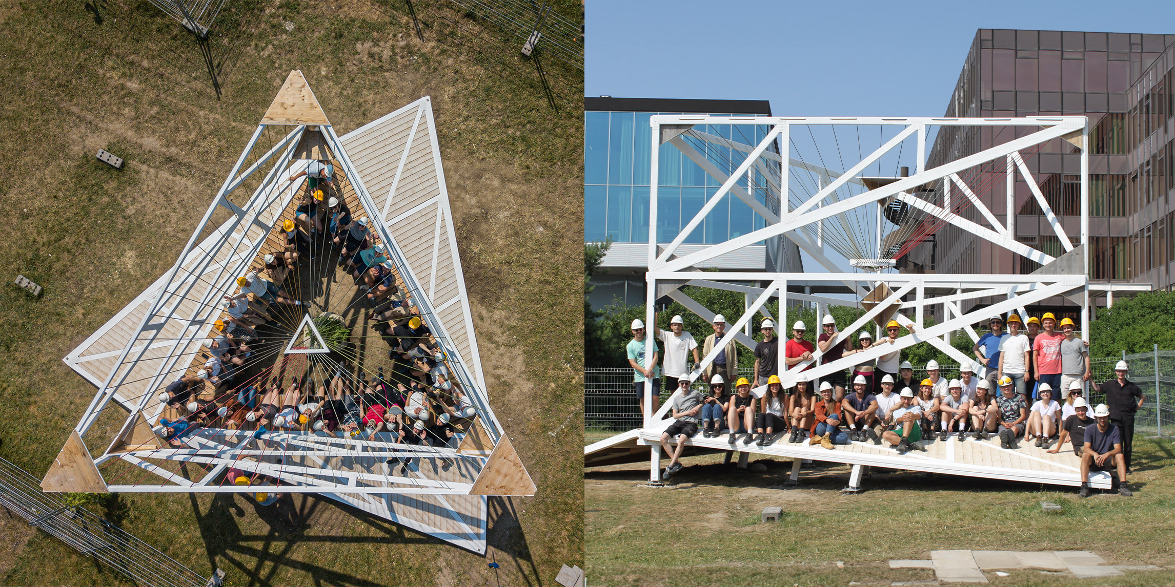 Der Re-​Use Pavillon auf dem ETH-​Campus Hönggerberg ist mit einem Arc Award geehrt worden. Dieser Preis ehrt jährlich die besten Bauten der Schweiz. (Bilder: Elias Knecht)