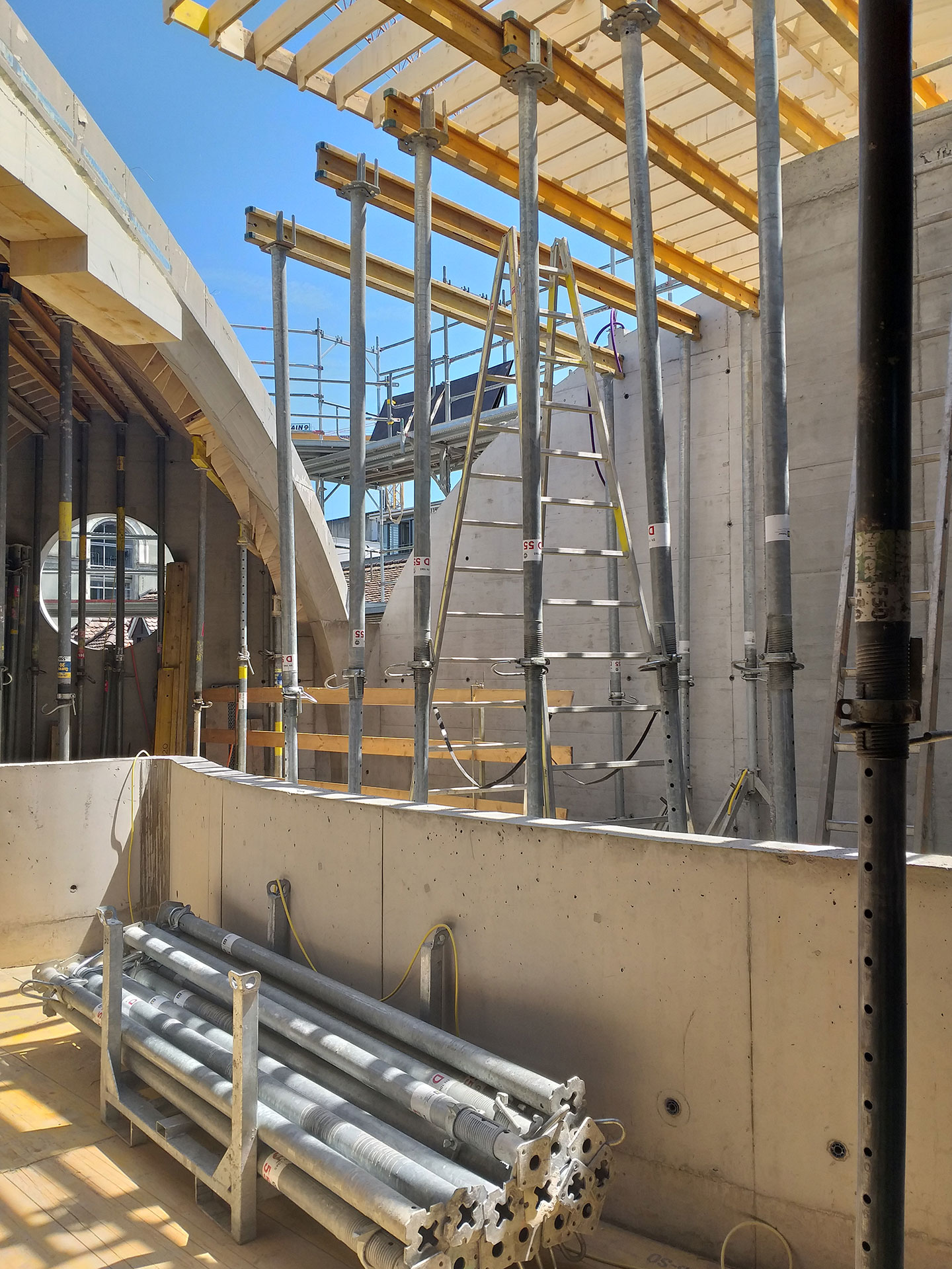 Einblick in die Baustelle, Ende Oktober 2023