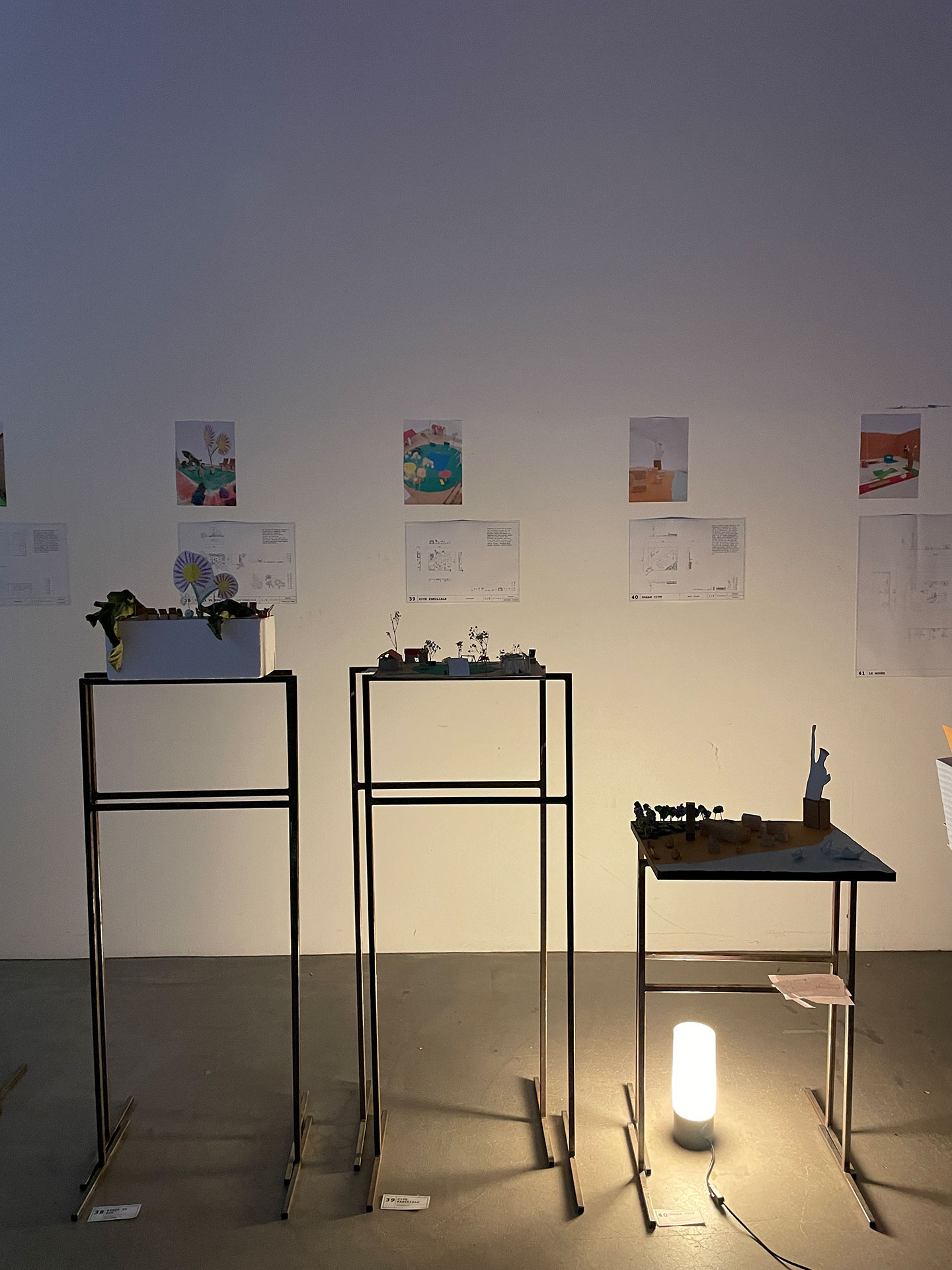 Foto della mostra all'Accademia di architettura di Mendrisio.