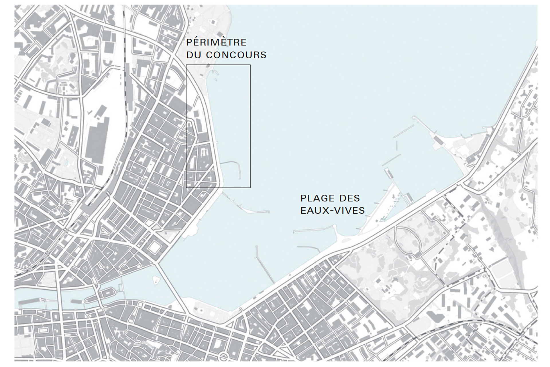 Le quai Wilson, en face de la plage des Eaux-Vives.