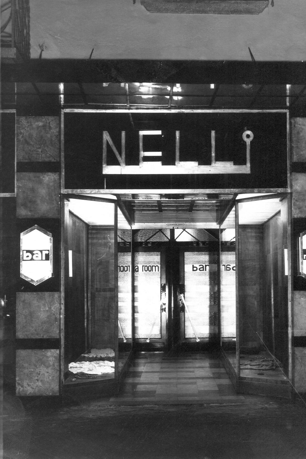 Bar Nelly, Ascona, veduta d’insieme e dell’ingresso.