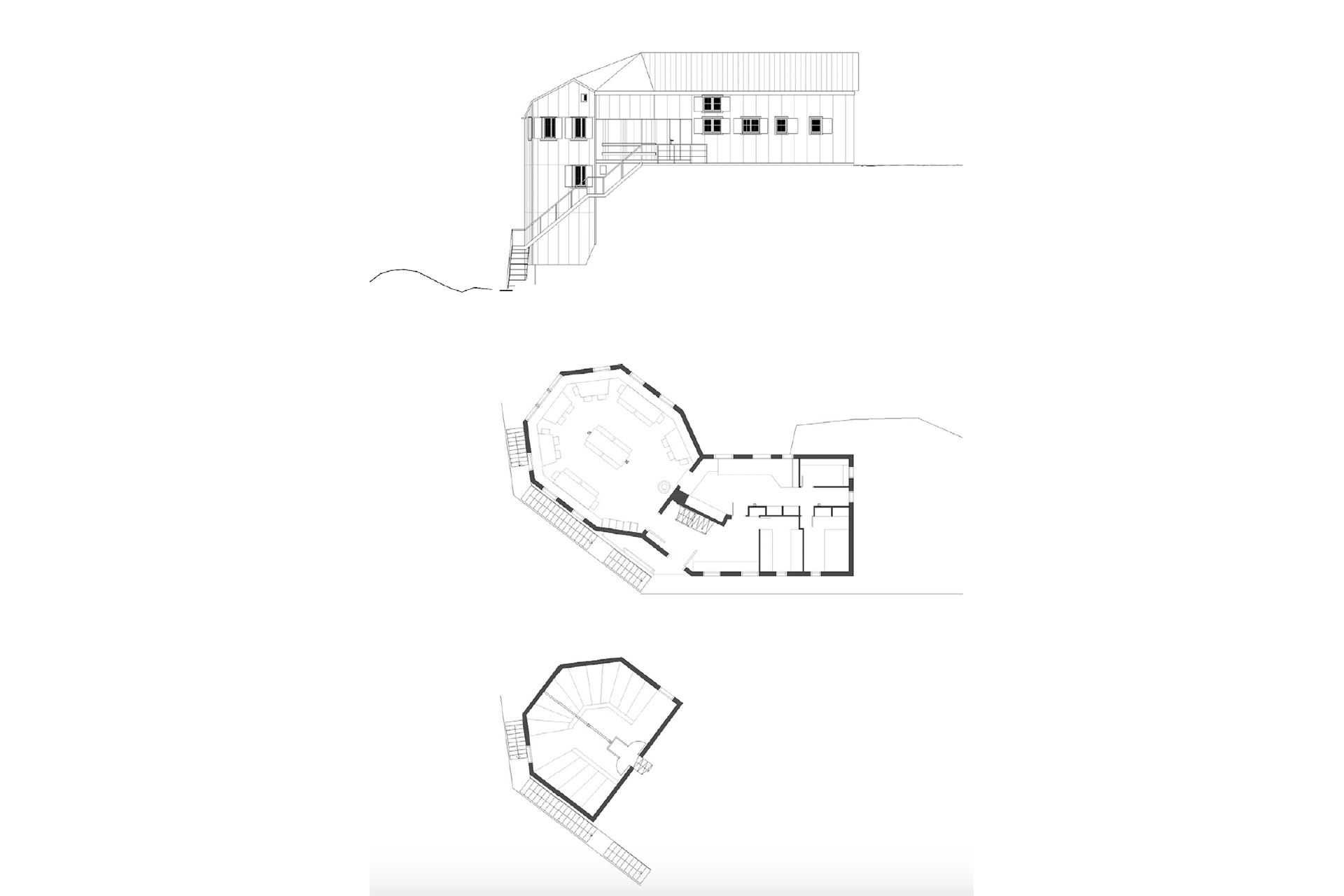 Cabane de Bertol, 1975, Jakob Eschenmoser.