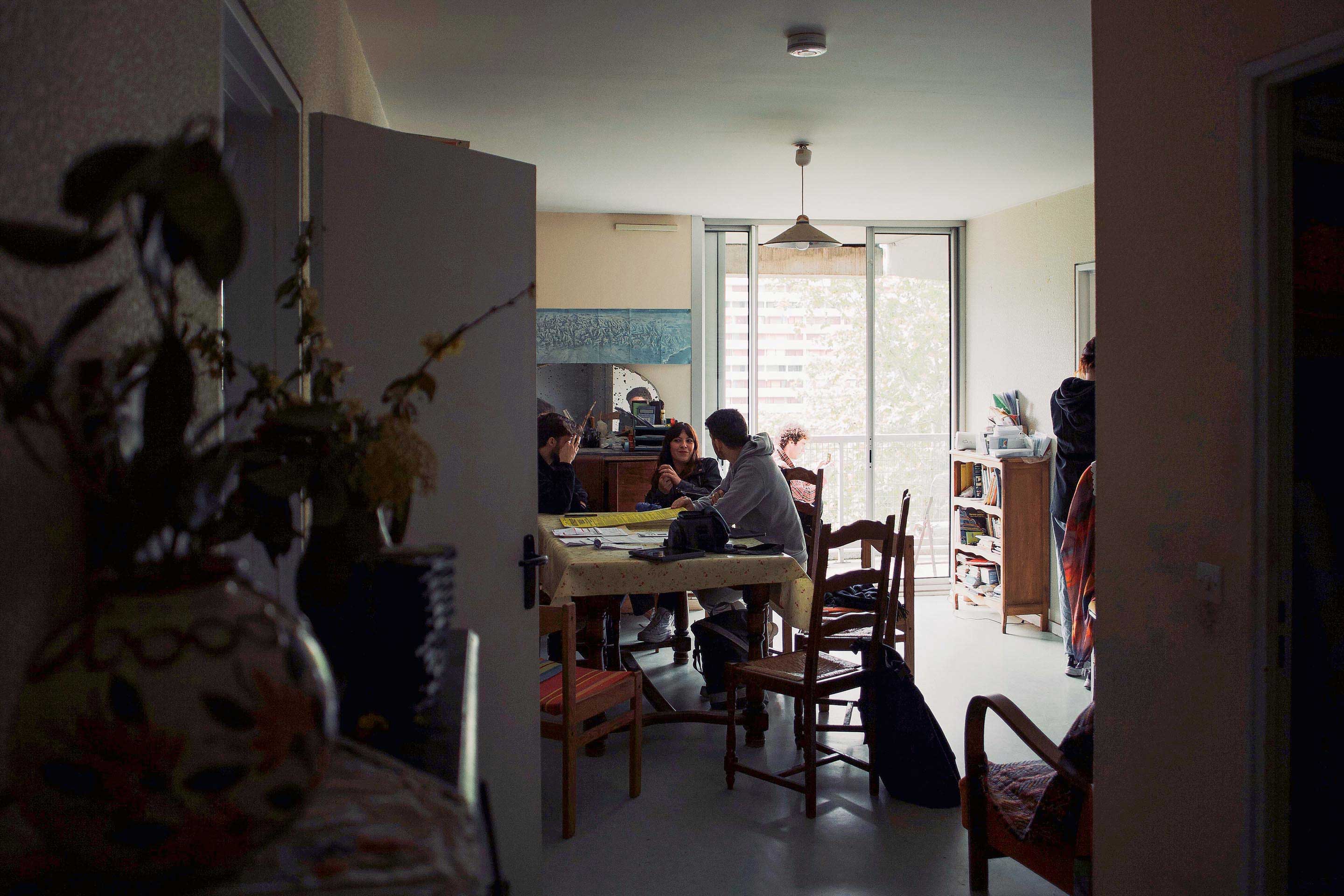 Vue d’un appartement dans Le Grand d’Indy, immeuble de 243 logements menacé de démolition, Toulouse Le Mirail.