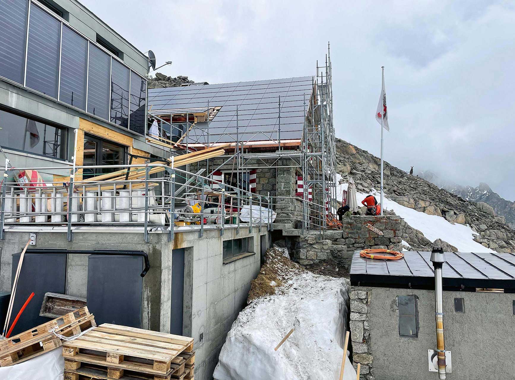 Un chantier à 3000 m.