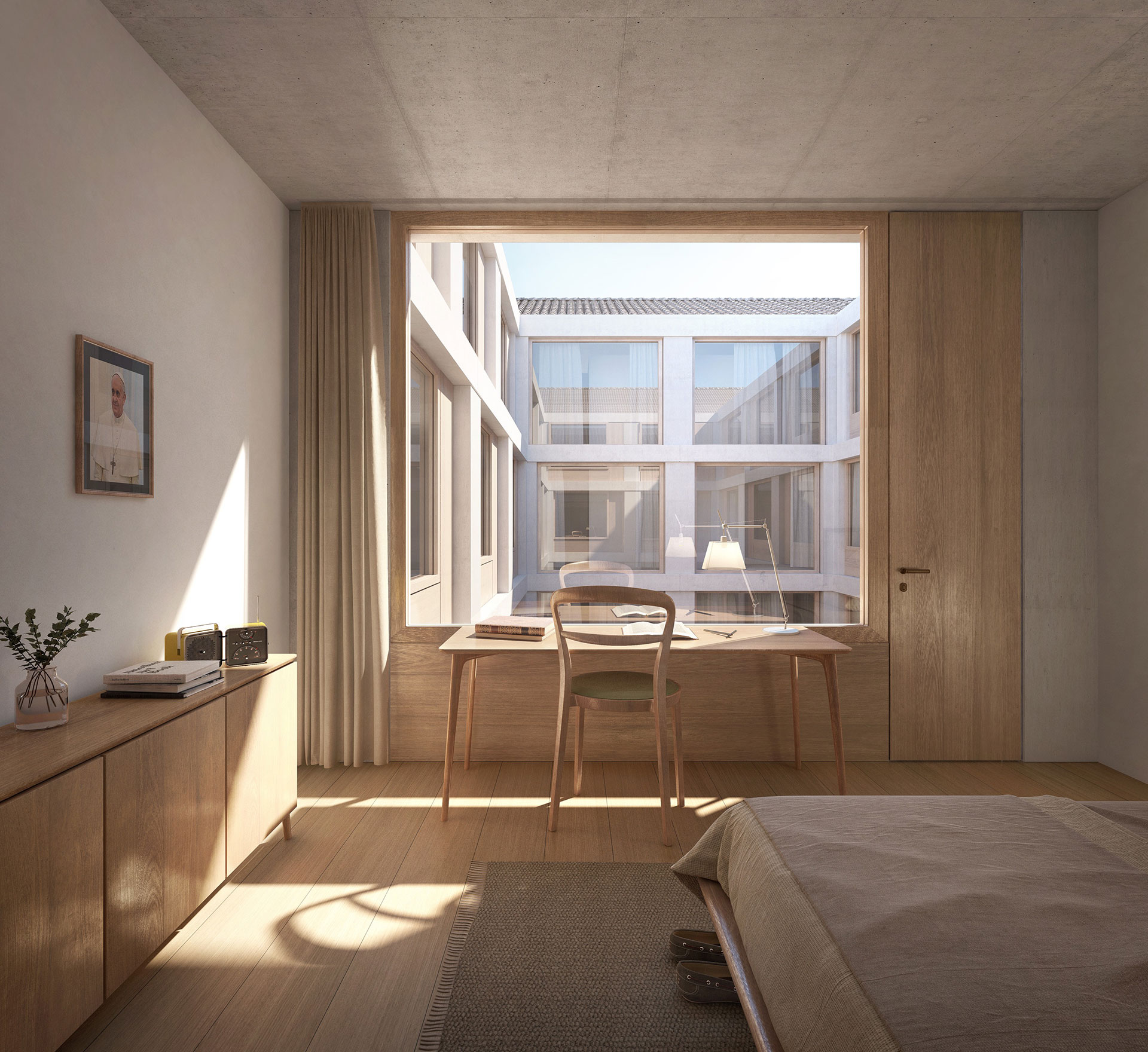 Nuova sede della Guardia pontificia. Stanza.