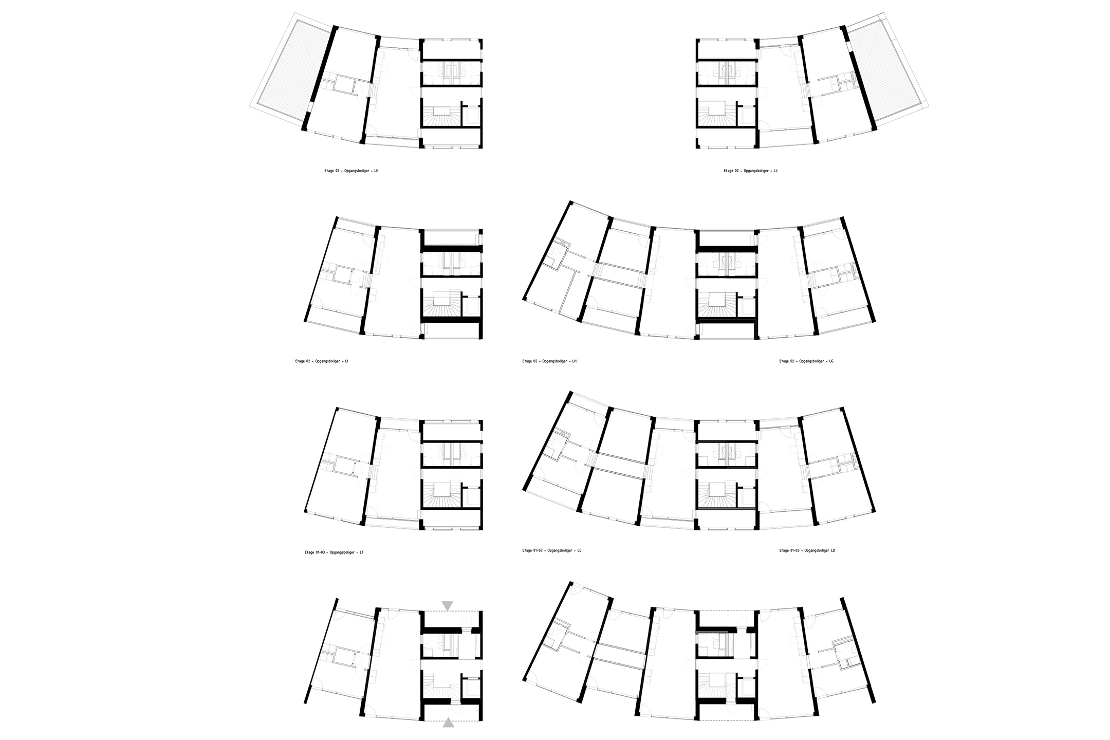 La construction à partir de modules préfabriqués de grande dimension connaît de nouveaux records ces dernières années. Particulièrement économique, elle produit généralement des espaces génériques. L’agence danoise BIG a construit sa réputation en élaborant toutes sortes de propositions pour briser la monotonie de la construction modulaire, notamment des logements abordables comme le projet Dortheavej (Copenhague, 2018) ou, ici, à Aarhus.