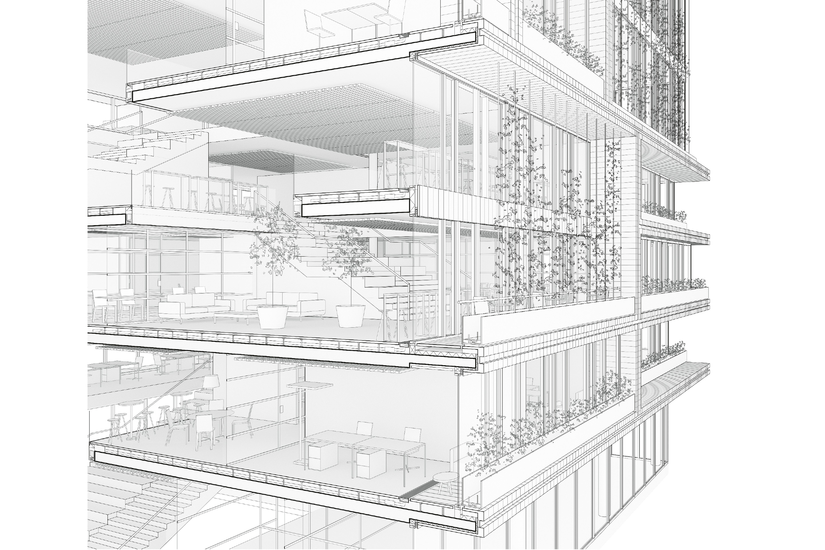 Fassadendetail, Médecins Sans Frontières, Genf.