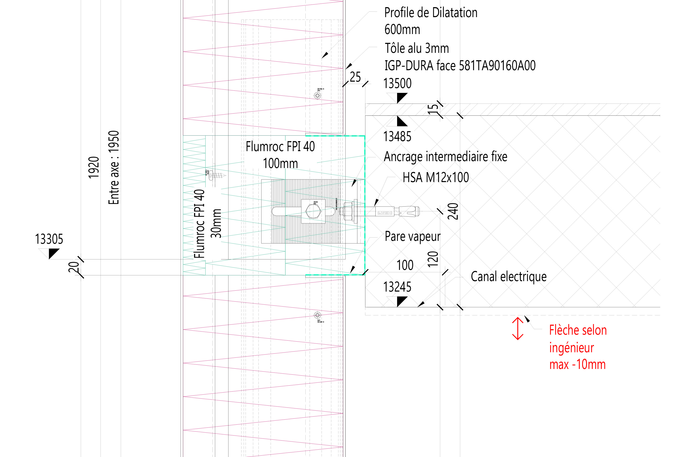 Détail de la façade, Manufacture de cadrans soignés, Boudry.