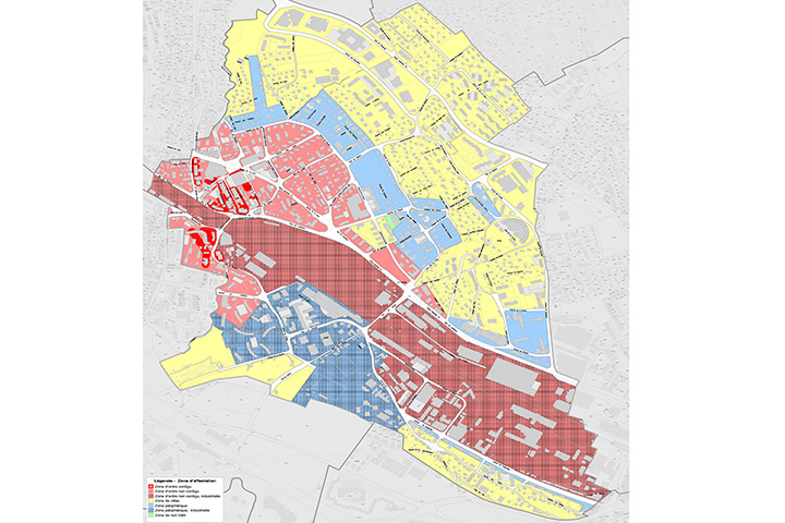 Plan des zones de 1947, en vigueur jusqu’à l’entrée en vigueur du nouveau PACom.