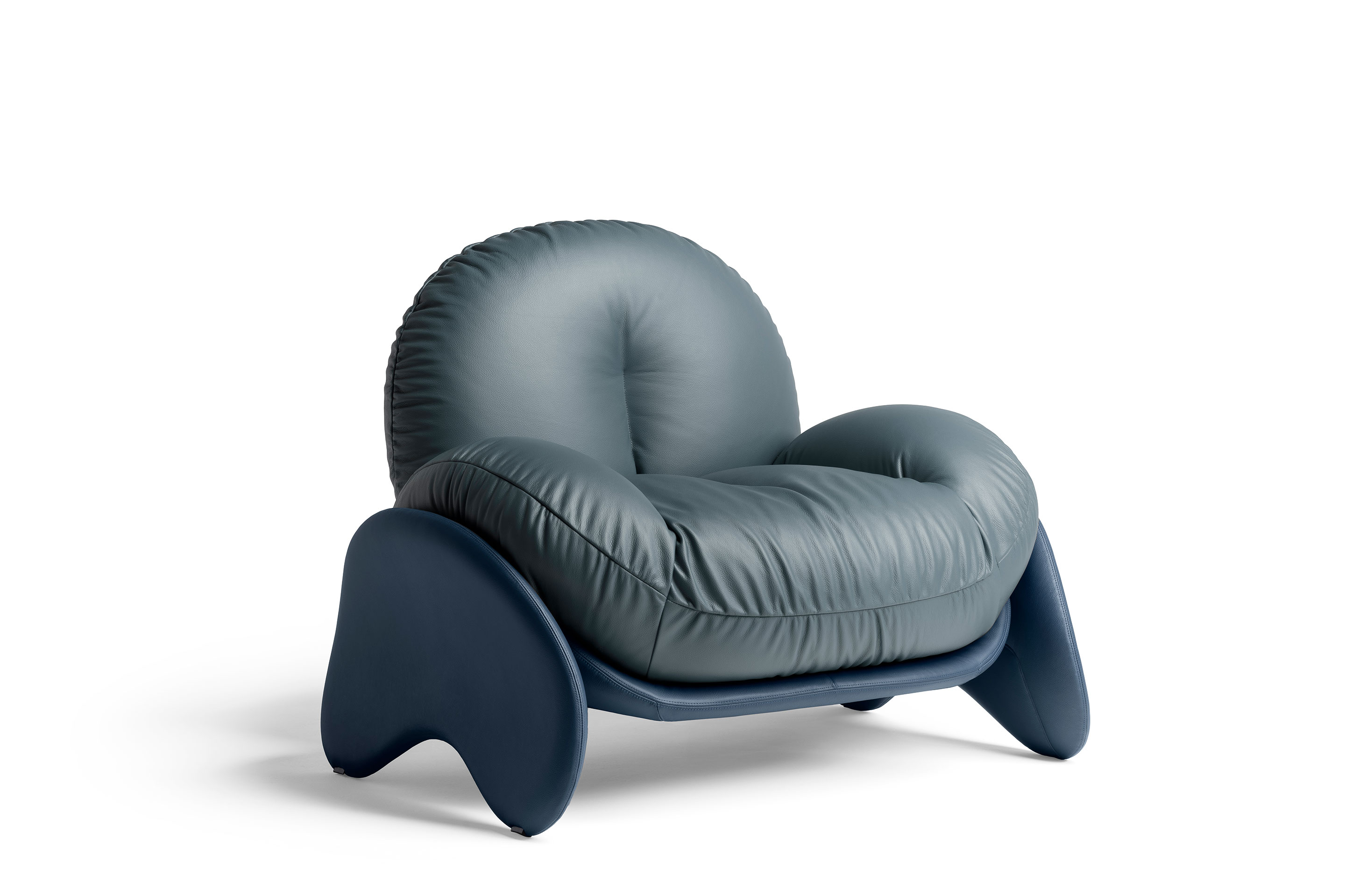 Ganz im Stil der Seventies präsentierte sich beim Modelabel Loro Piana ein brandneuer Entwurf: Die britische Designerin Faye Toogood entwarf für die italienische Traditionsmarke Poltrona Frau den organischen Sessel «Squash».