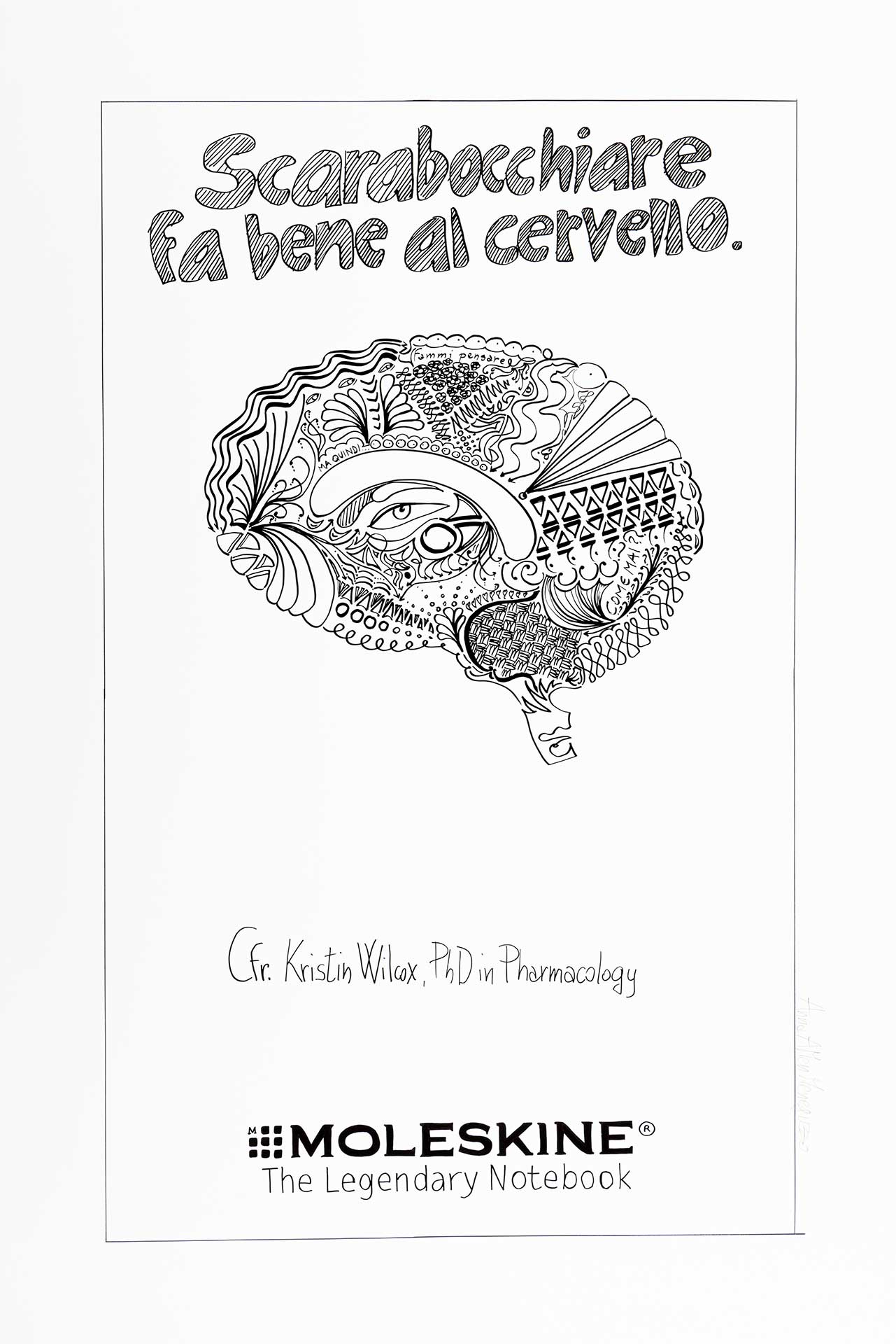 Uno dei manifesti affissi a Milano, per la campagna «Pen &amp; Paper» che proseguirà in altre città.