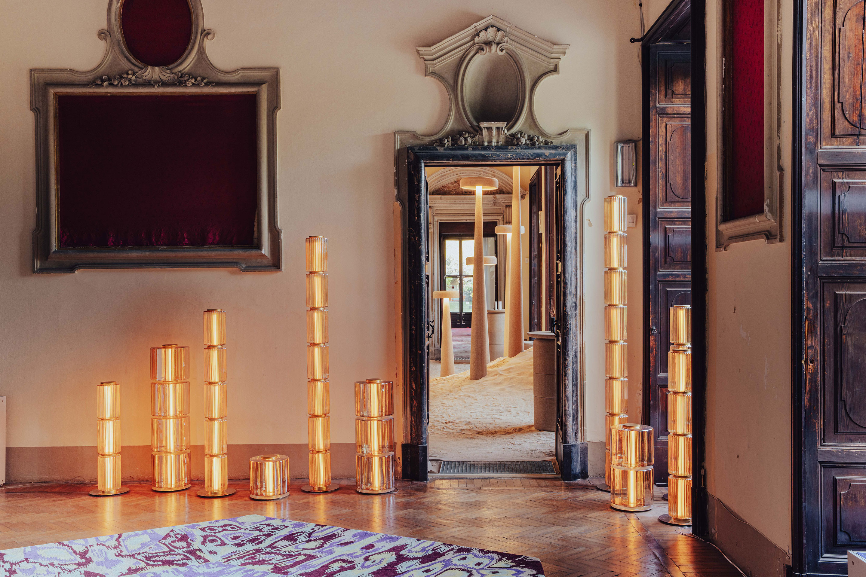 Das romantische Innere der Villa Bagatti Valsecchi als Kulisse für Leuchten aus dem 3D-Drucker.