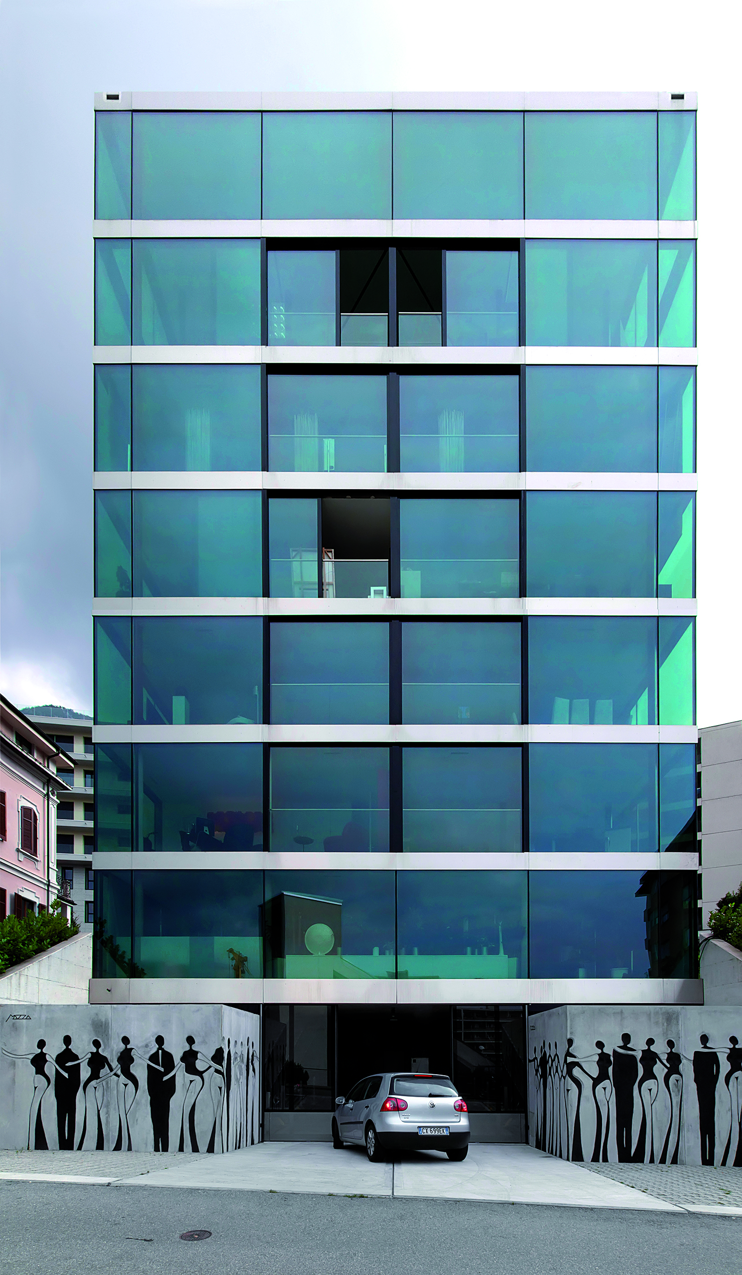 deltaZERO, edificio residenziale-amministrativo, Paradiso (facciata nord)