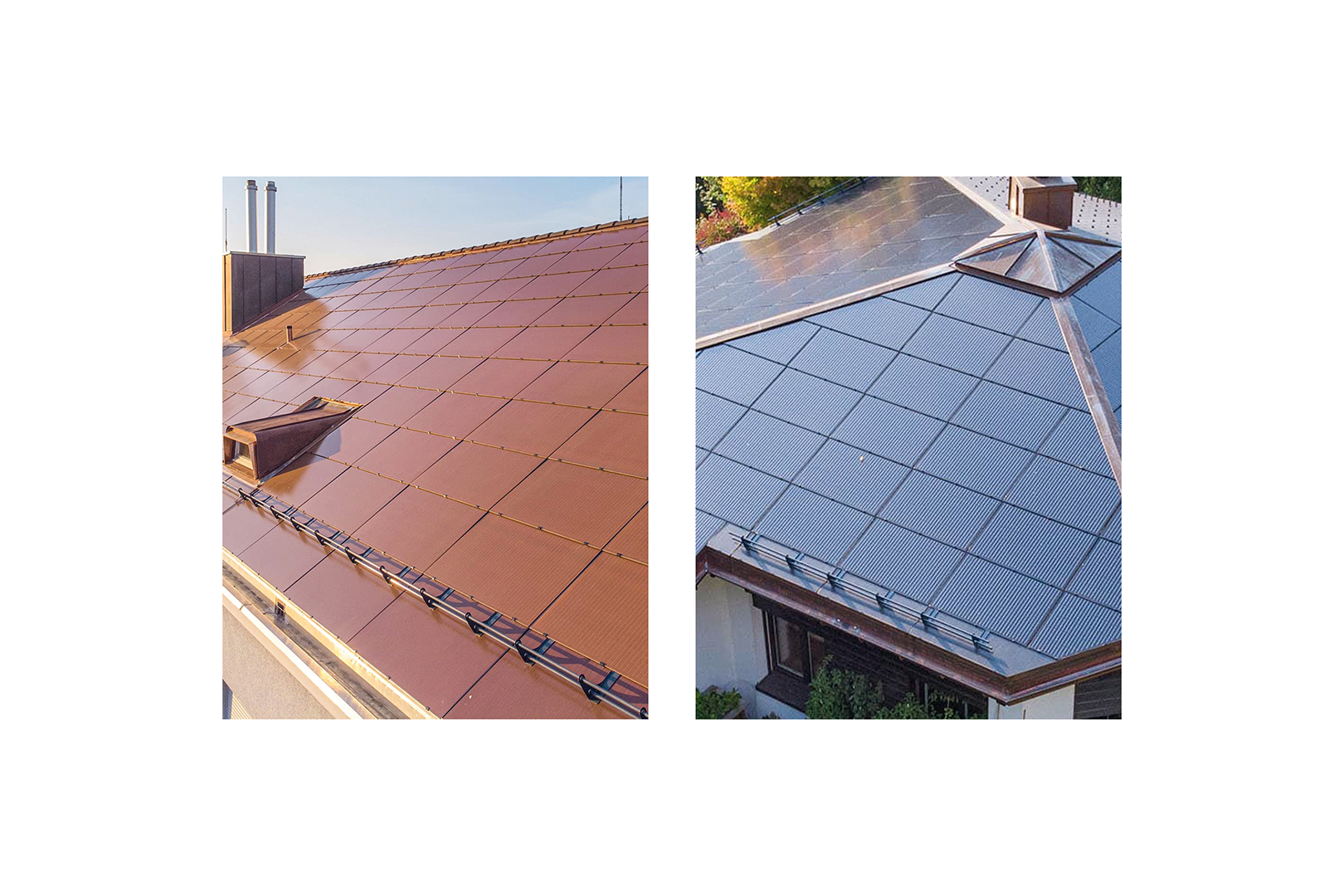 Tetto completamente integrato con elem