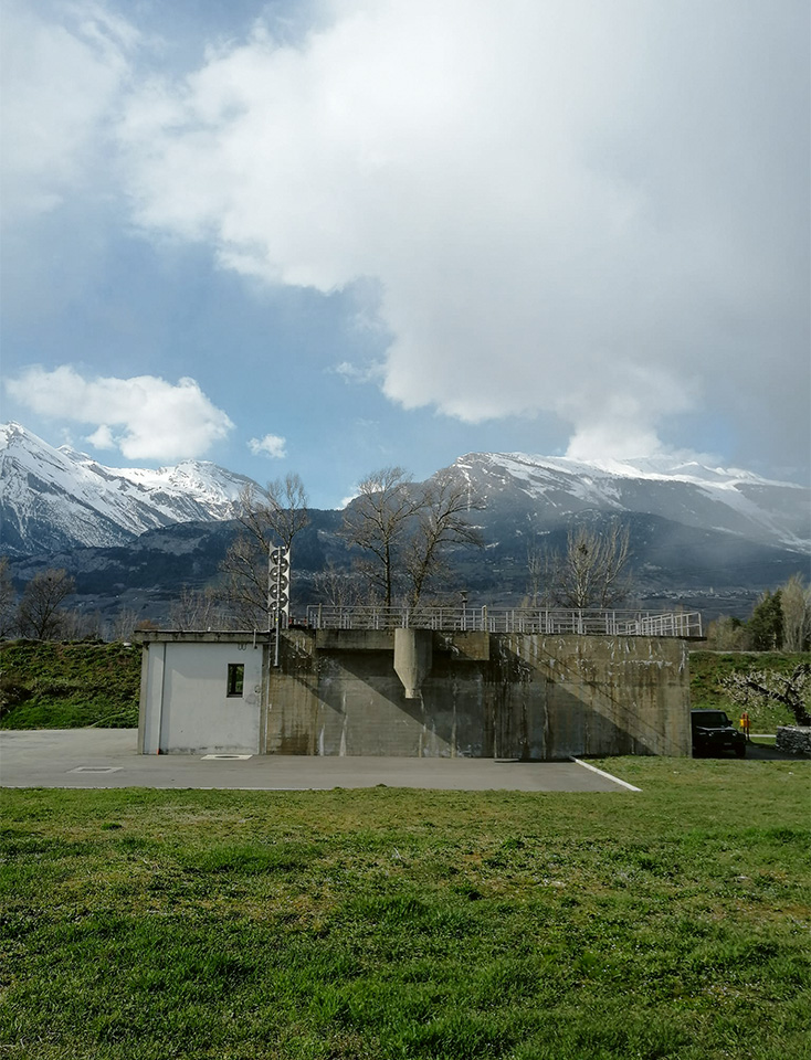 Vue de la façade sud avant l’ouverture du mur. Le potentiel de transformation n’est pas perceptible.