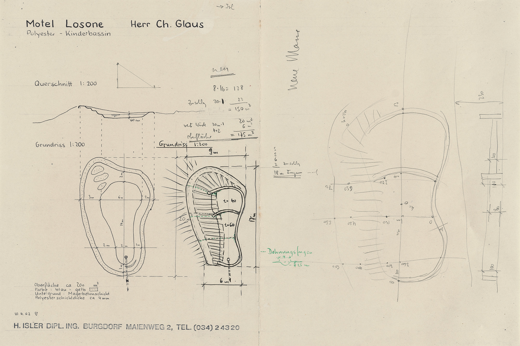 Disegno della vasca dei bambini