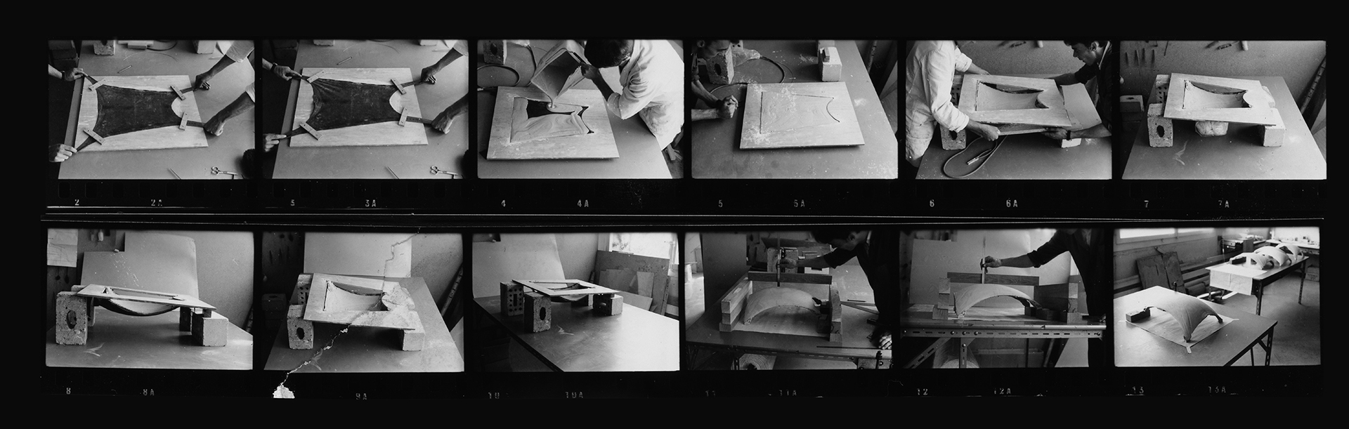 Fabbricazione di un modello di form finding fisico