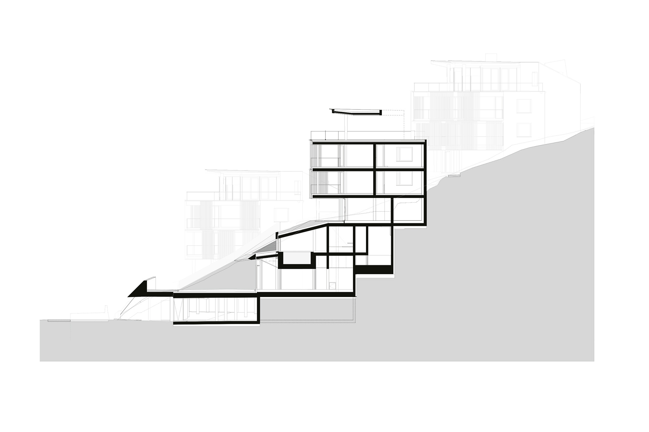Neubau Residenz Rigiblick Walchwil Schnitt