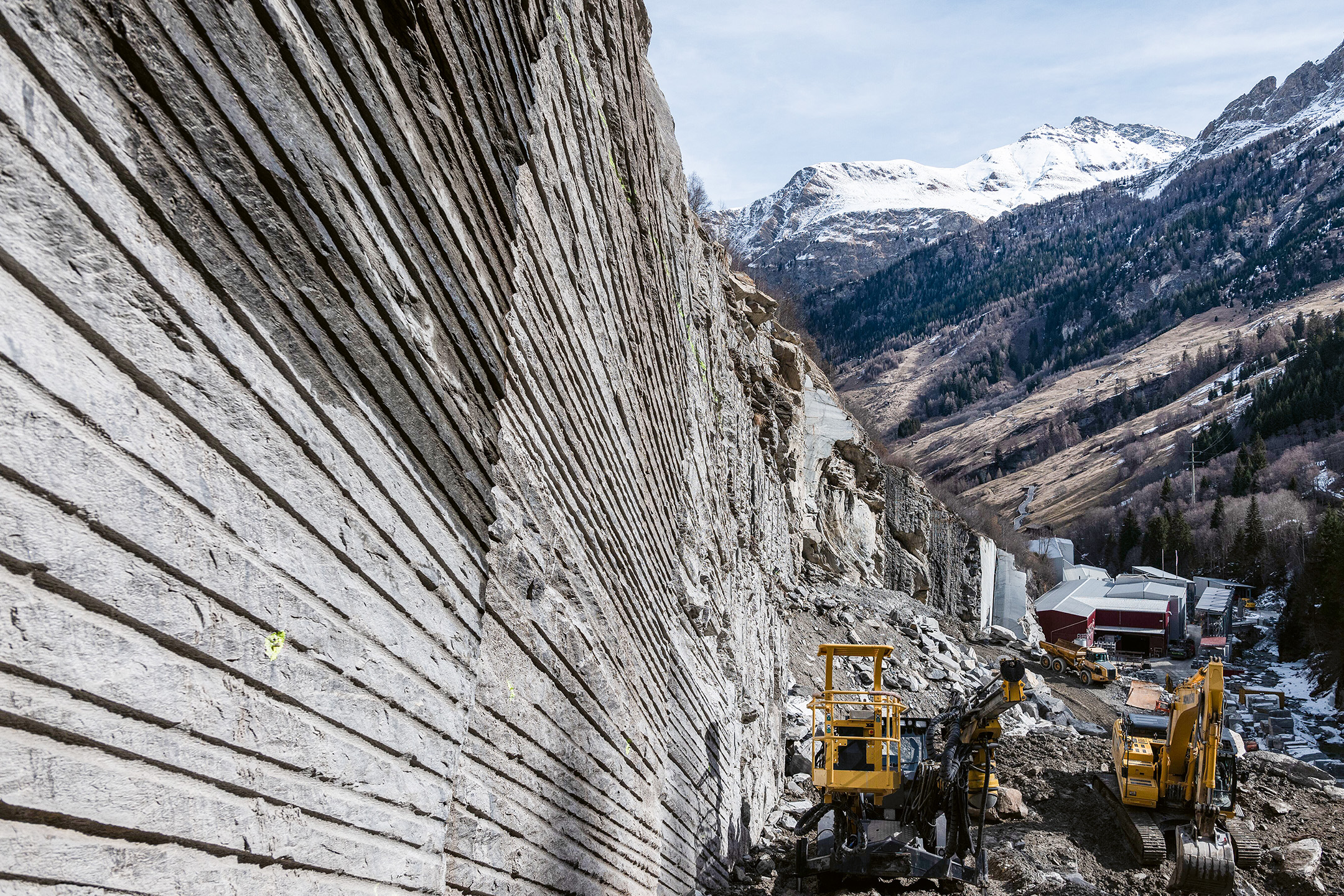 Steinbruch-Truffer-Valser-Quarzit