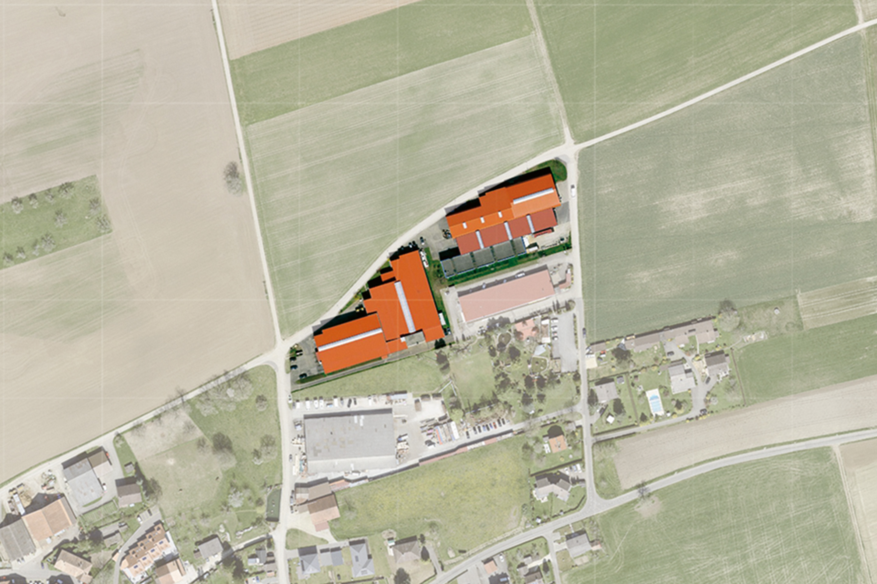 Vue aérienne de l’entreprise JPF-Ducret